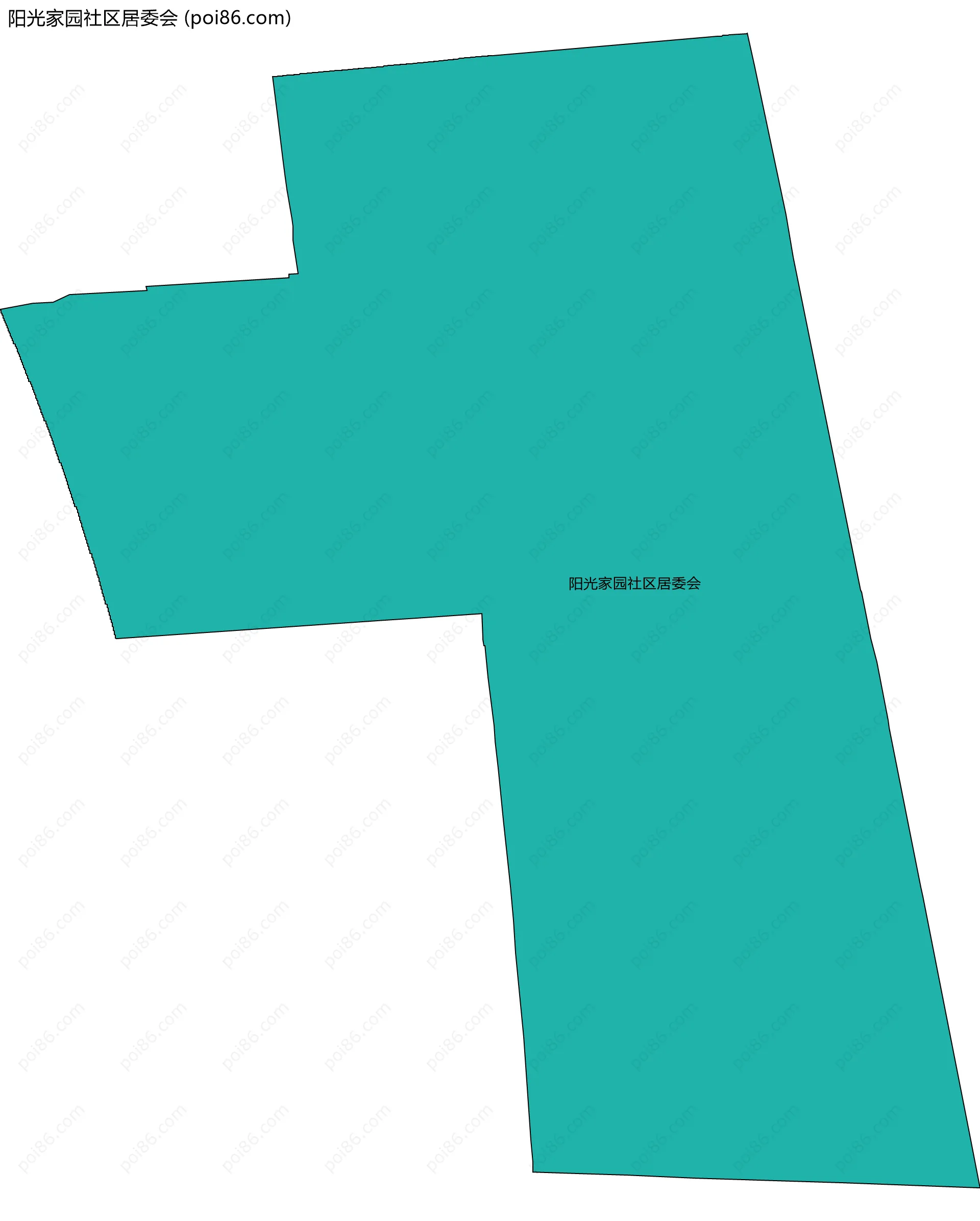 阳光家园社区居委会边界地图