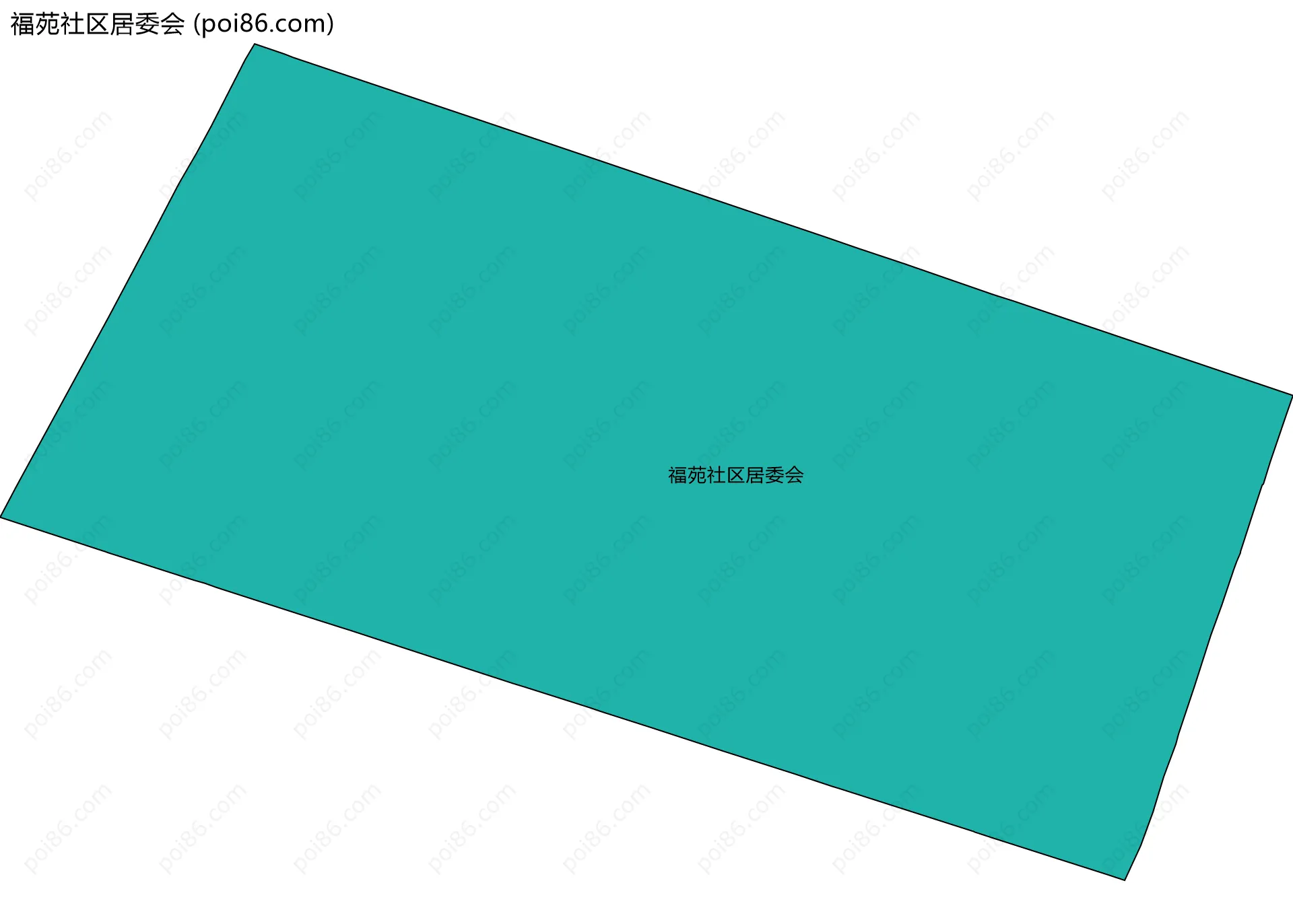 福苑社区居委会边界地图