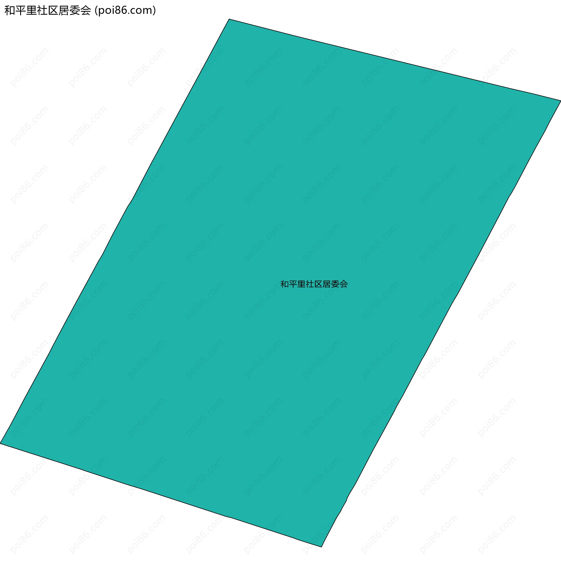 和平里社区居委会边界地图