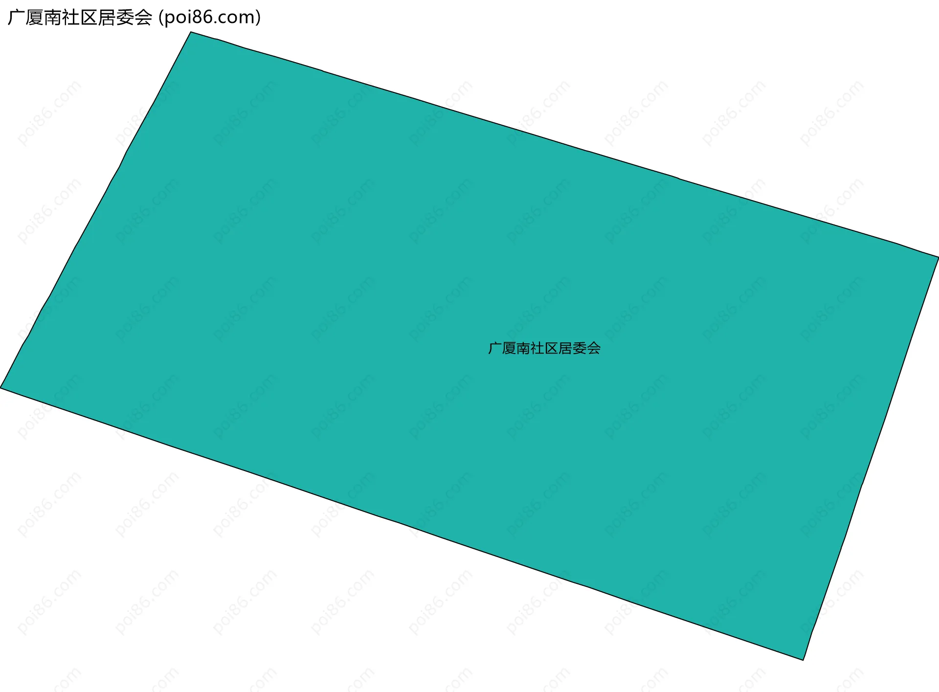 广厦南社区居委会边界地图