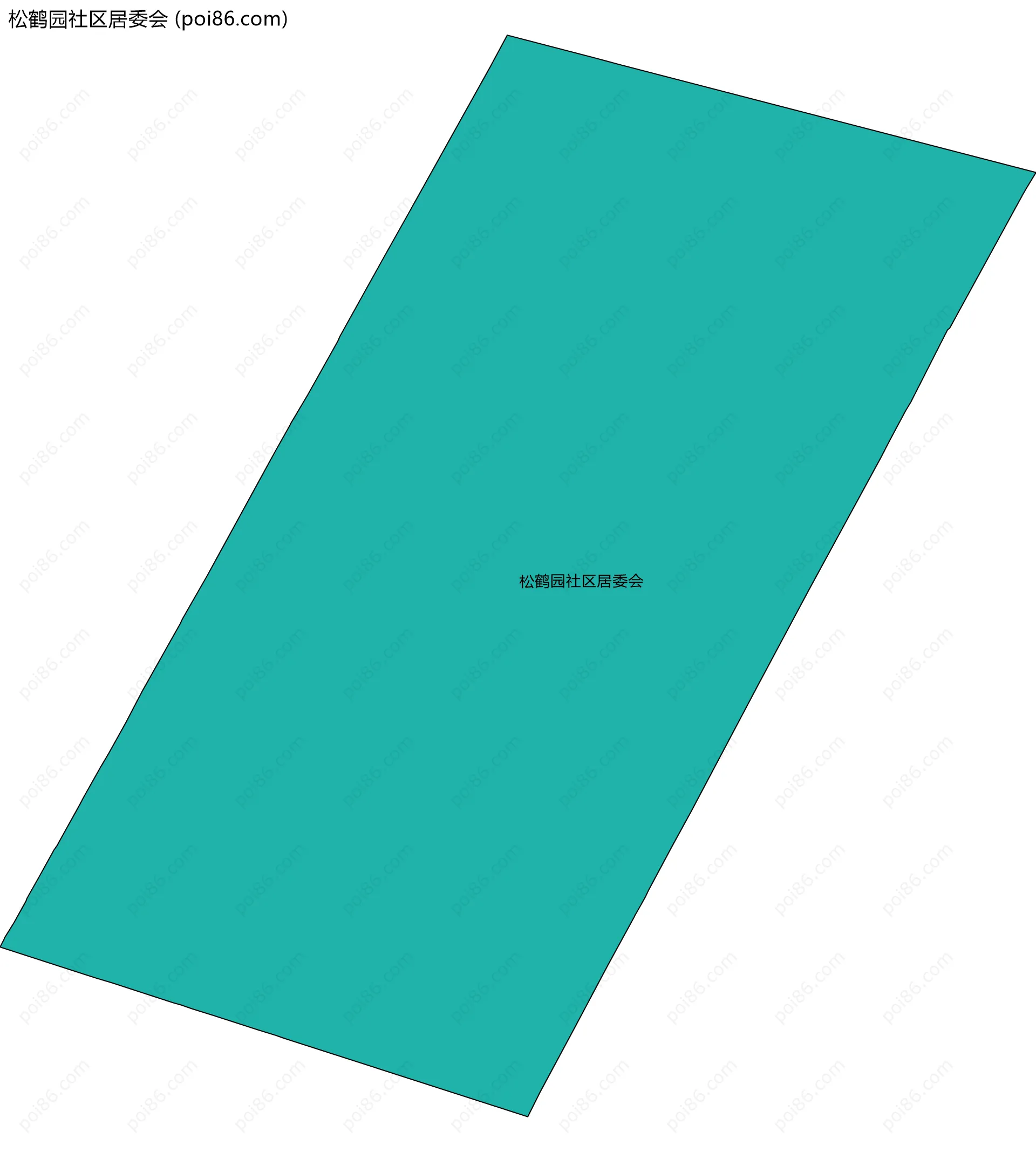 松鹤园社区居委会边界地图