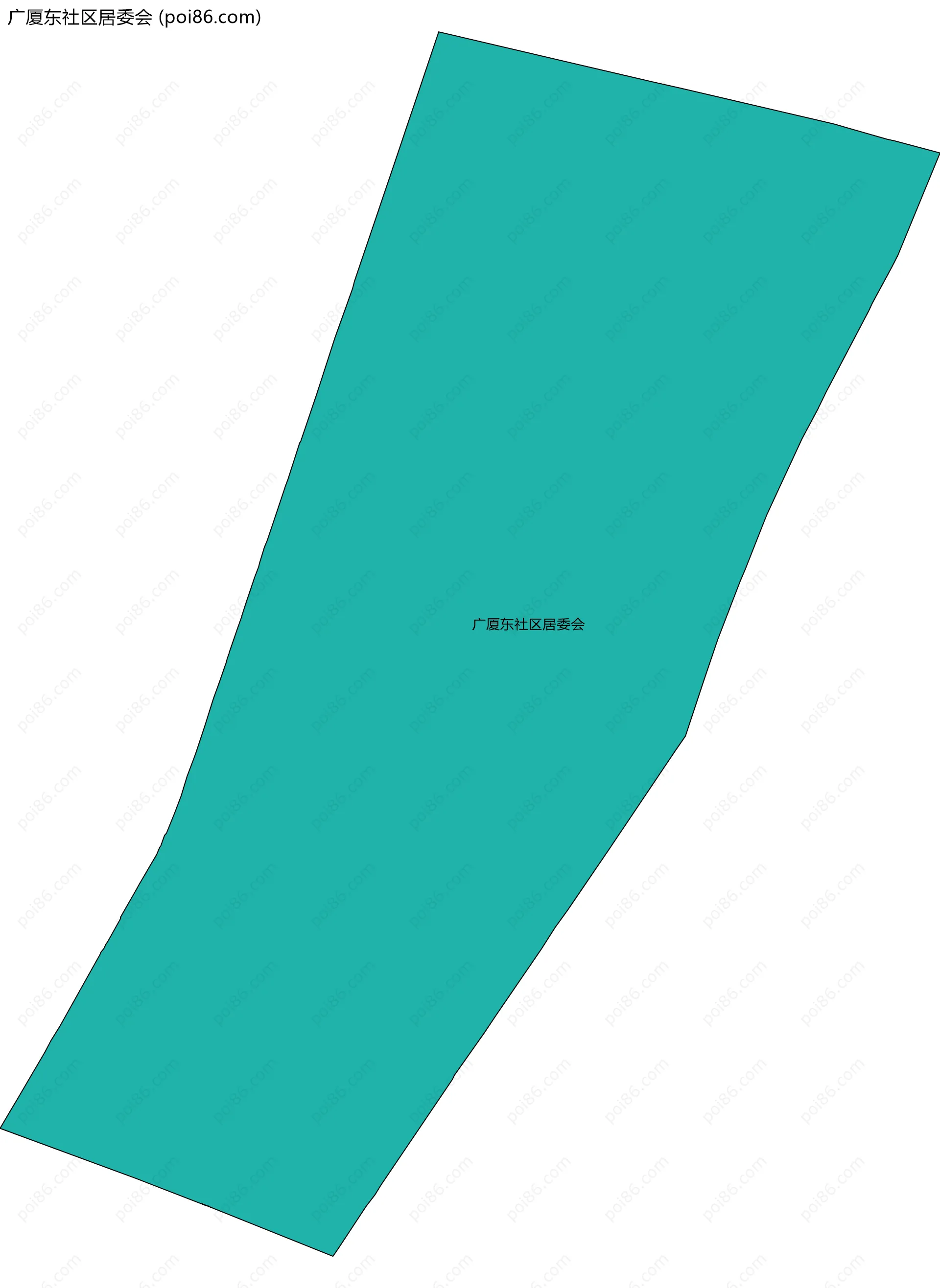 广厦东社区居委会边界地图