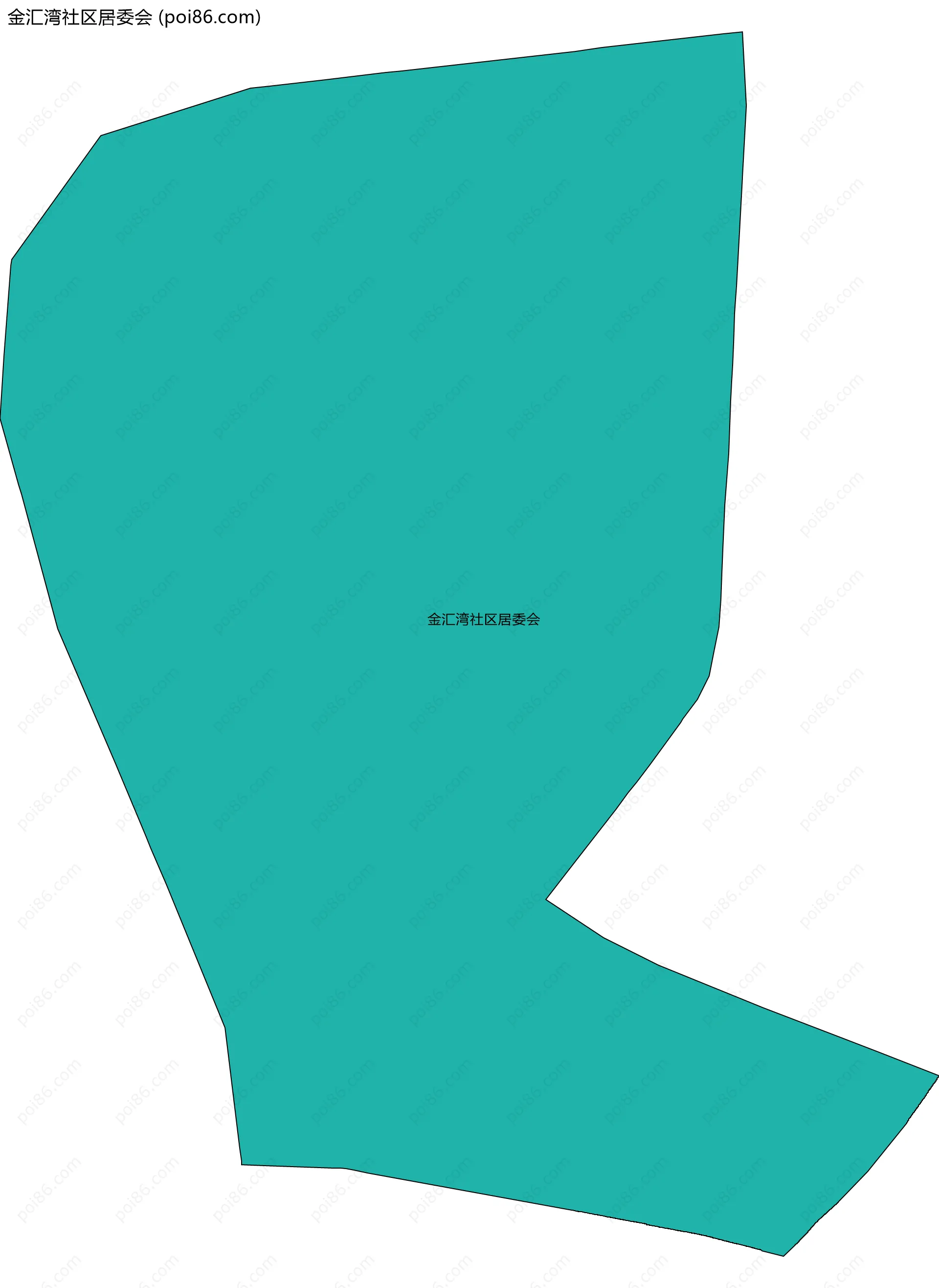 金汇湾社区居委会边界地图