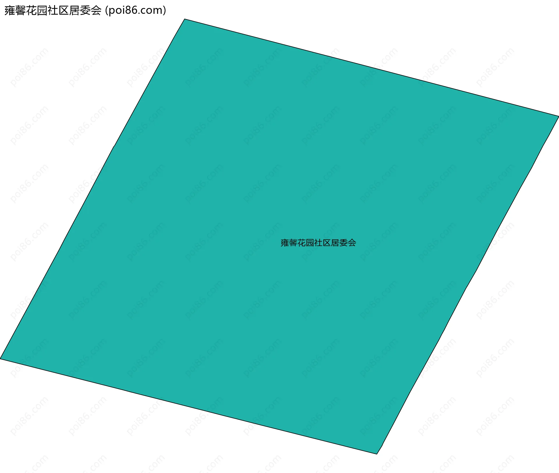 雍馨花园社区居委会边界地图