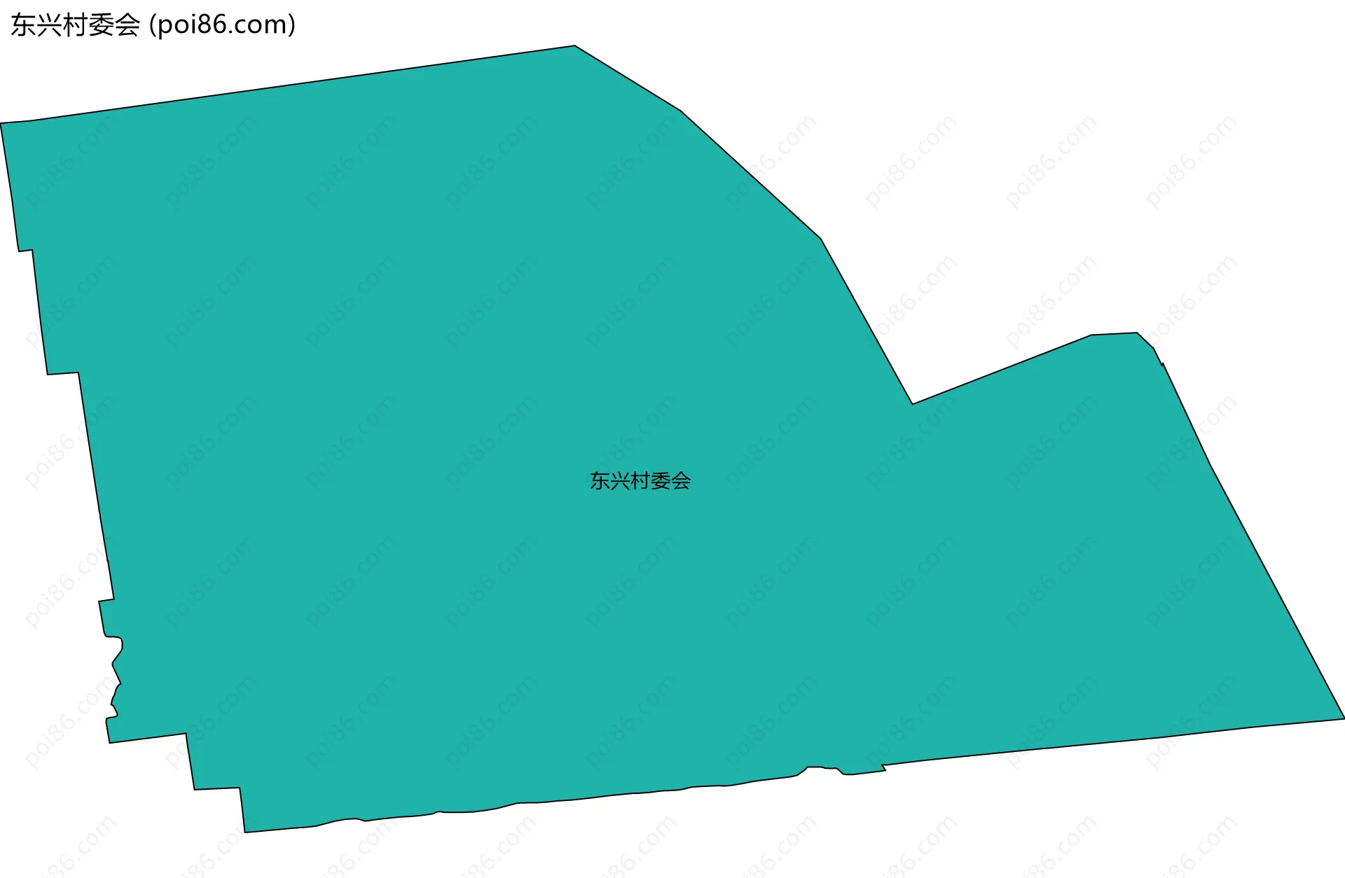 东兴村委会边界地图