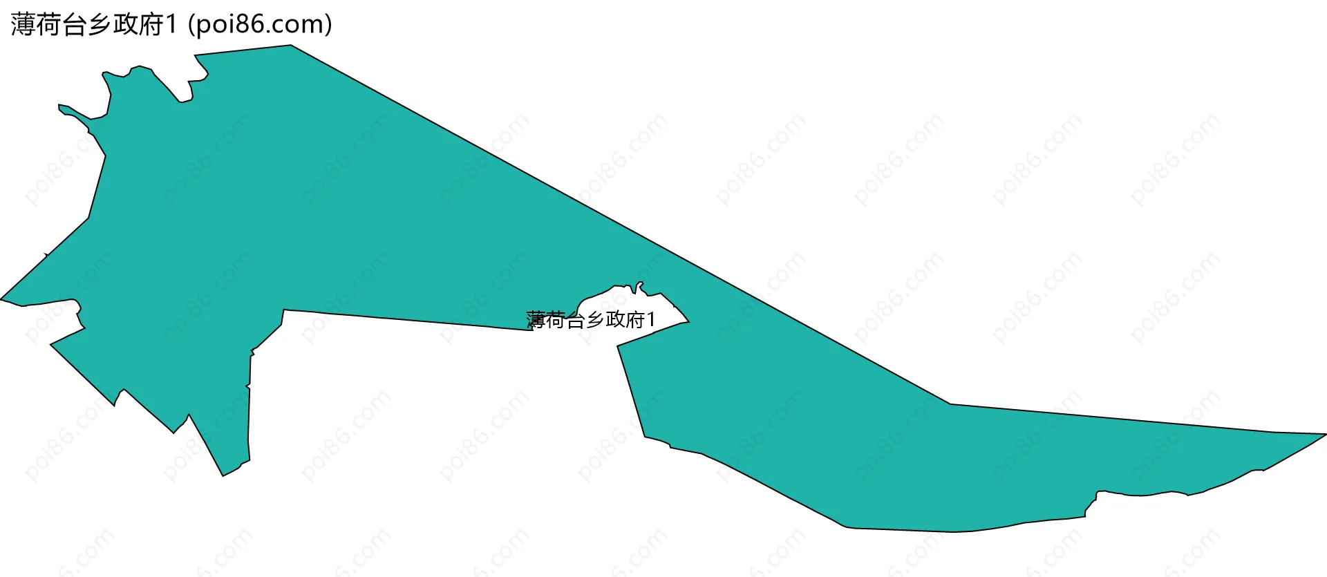 薄荷台乡政府1边界地图