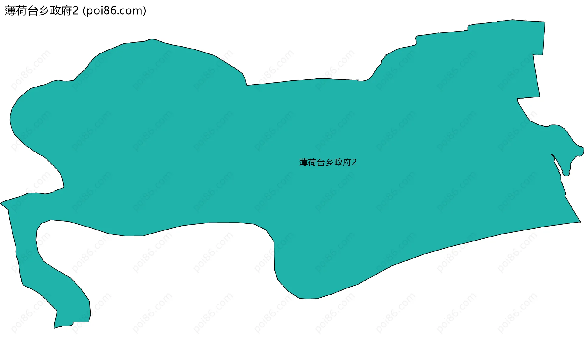 薄荷台乡政府2边界地图
