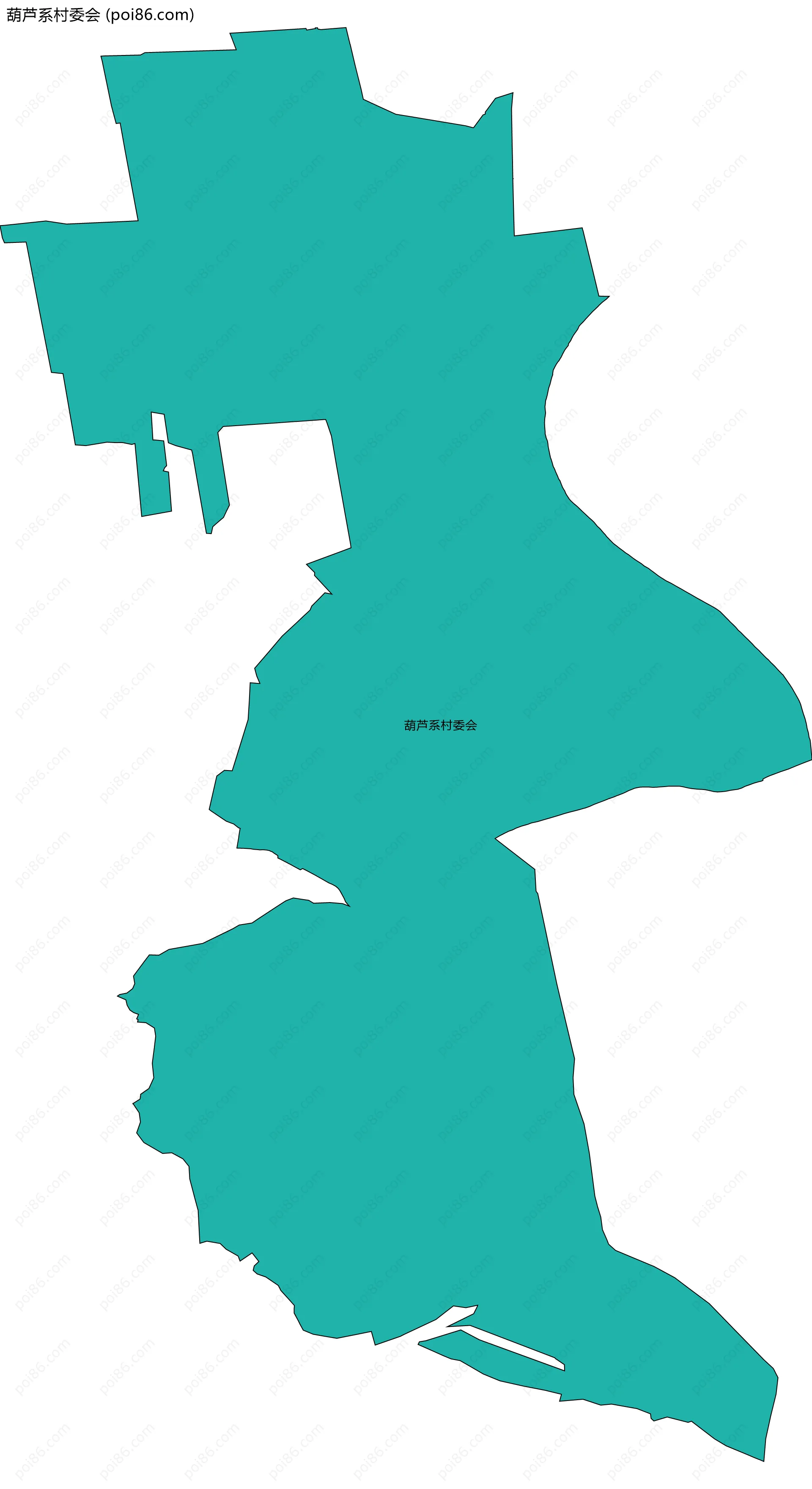 葫芦系村委会边界地图