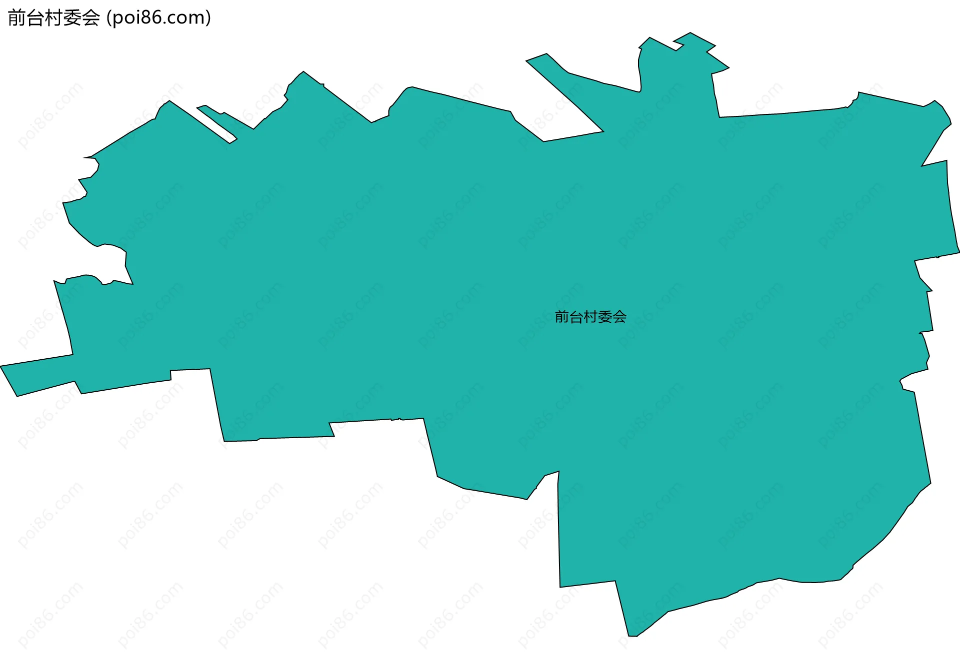 前台村委会边界地图