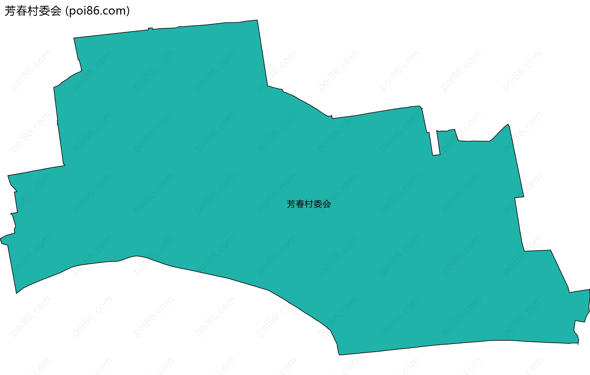 芳春村委会边界地图