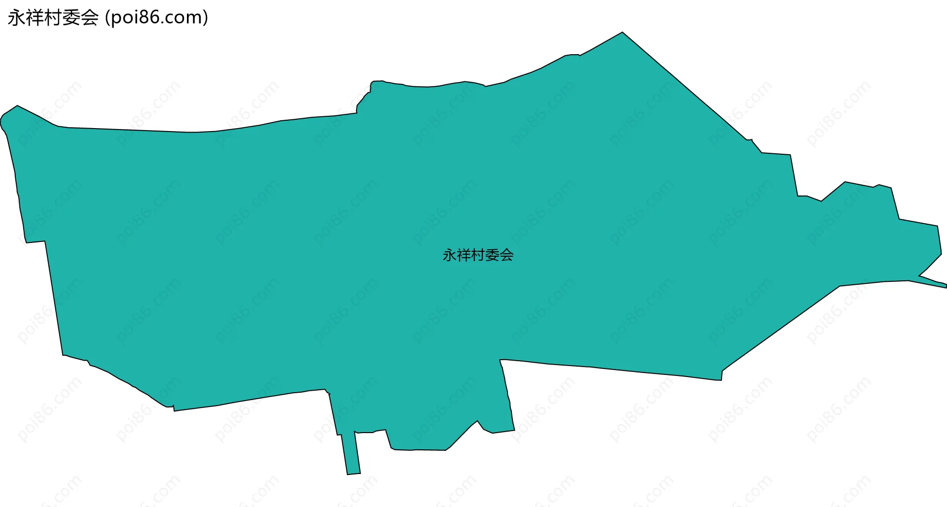 永祥村委会边界地图