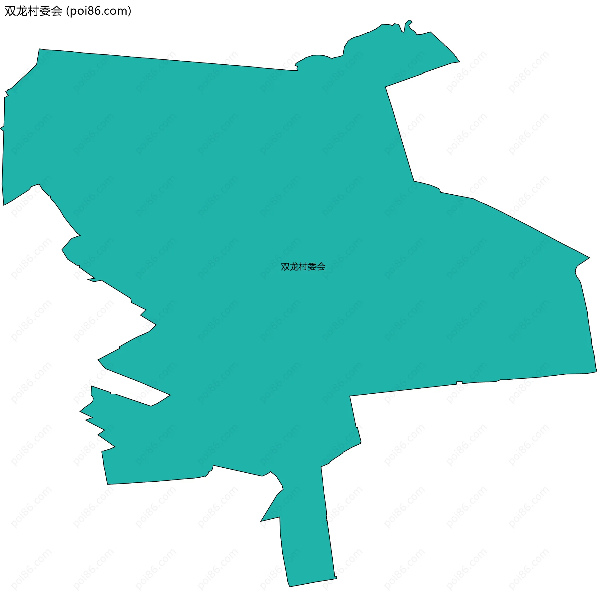 双龙村委会边界地图