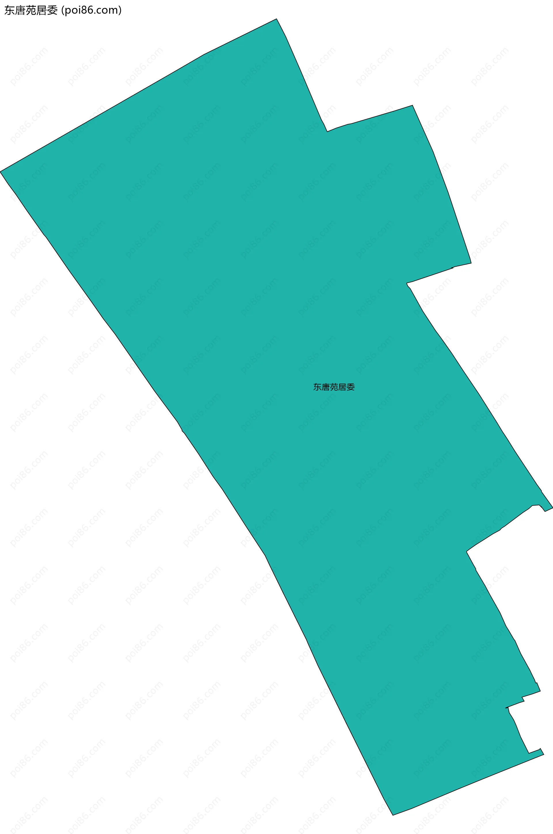 东唐苑居委边界地图