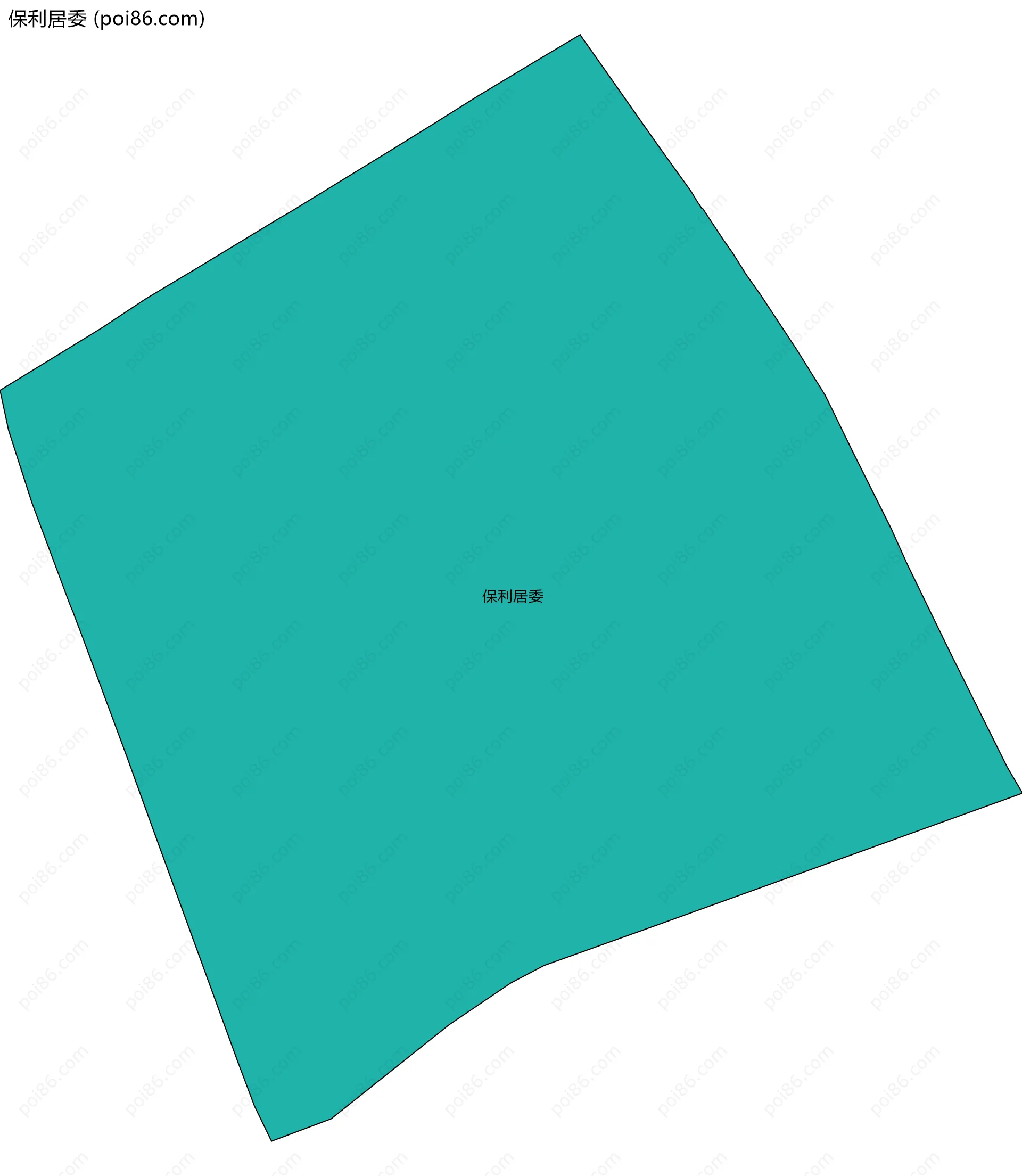 保利居委边界地图