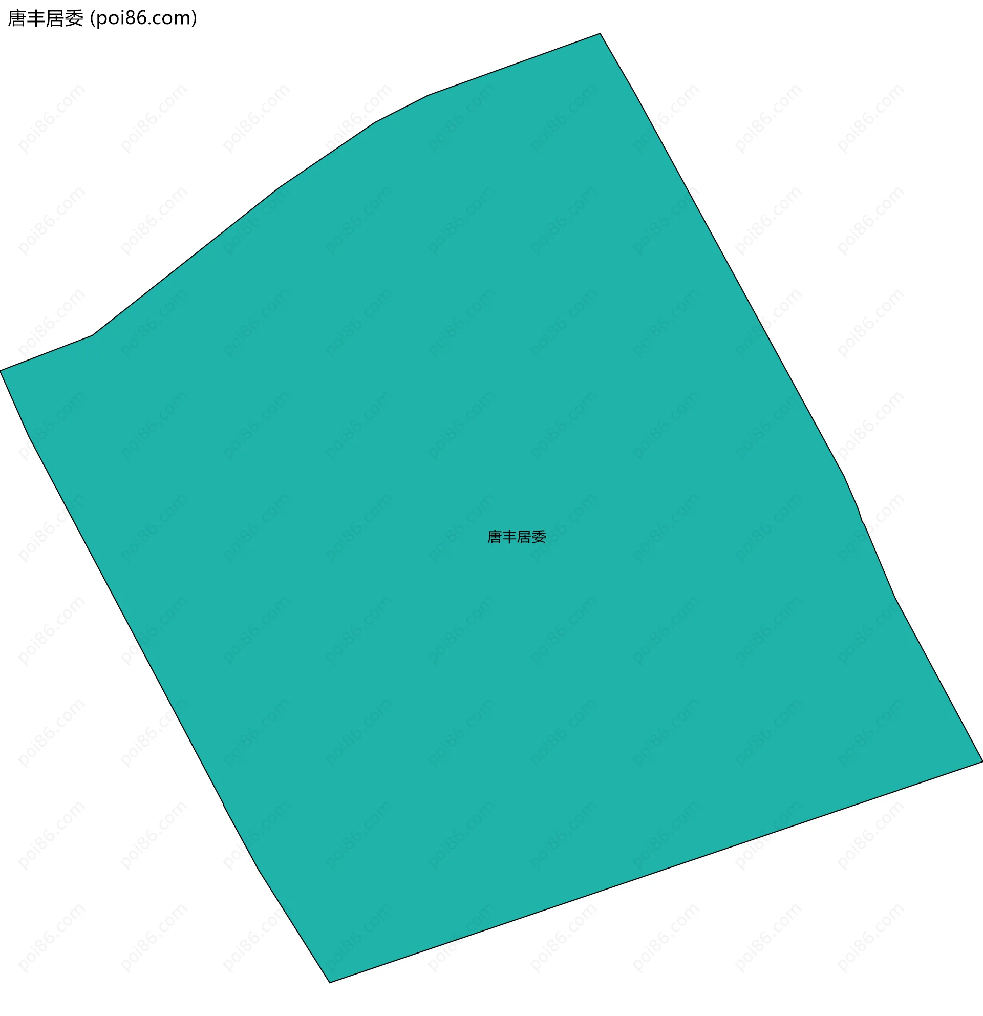 唐丰居委边界地图