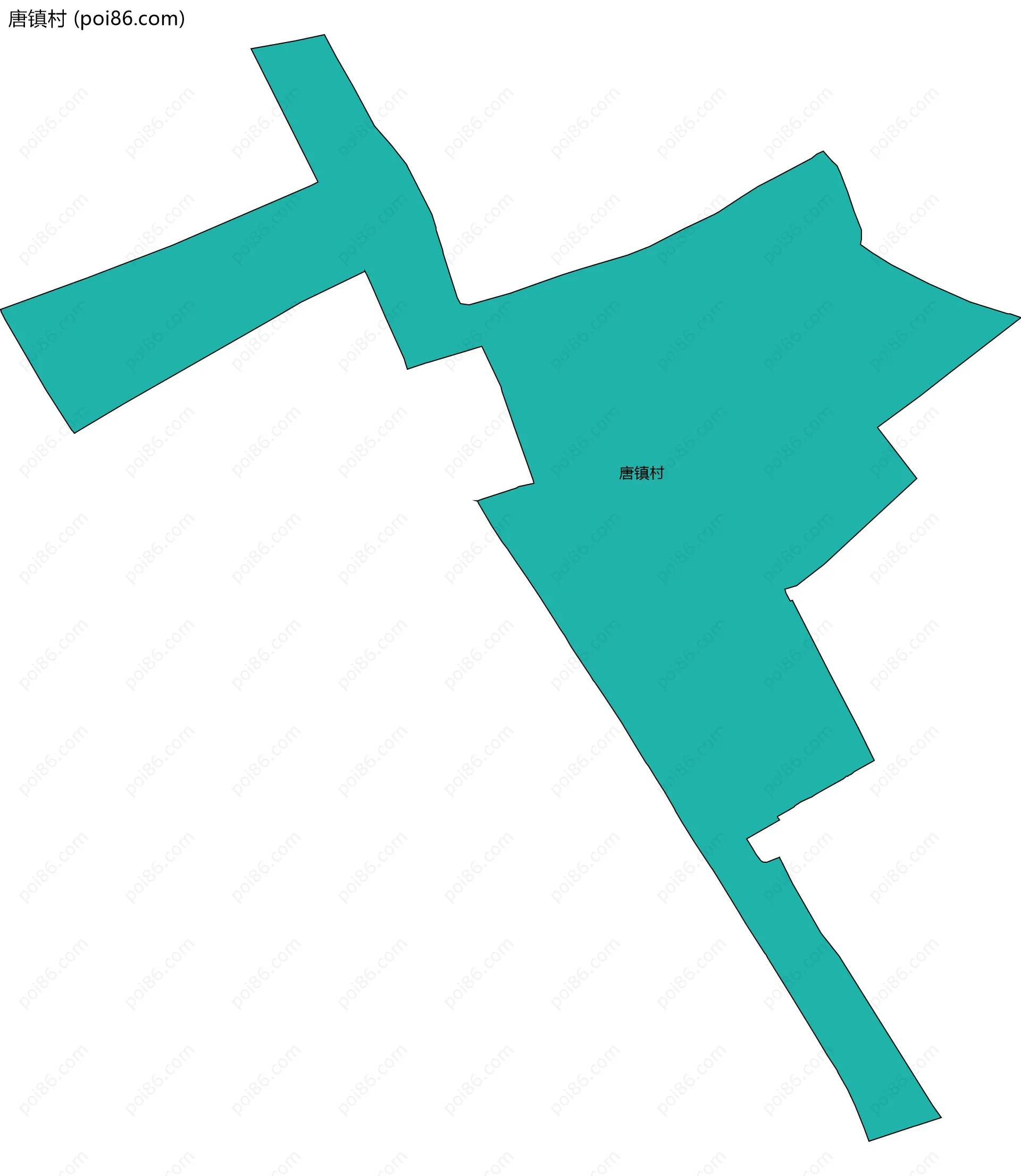 唐镇村边界地图