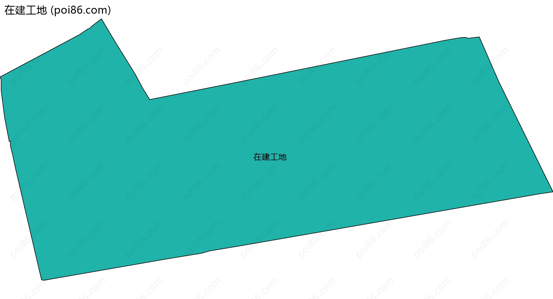 在建工地边界地图