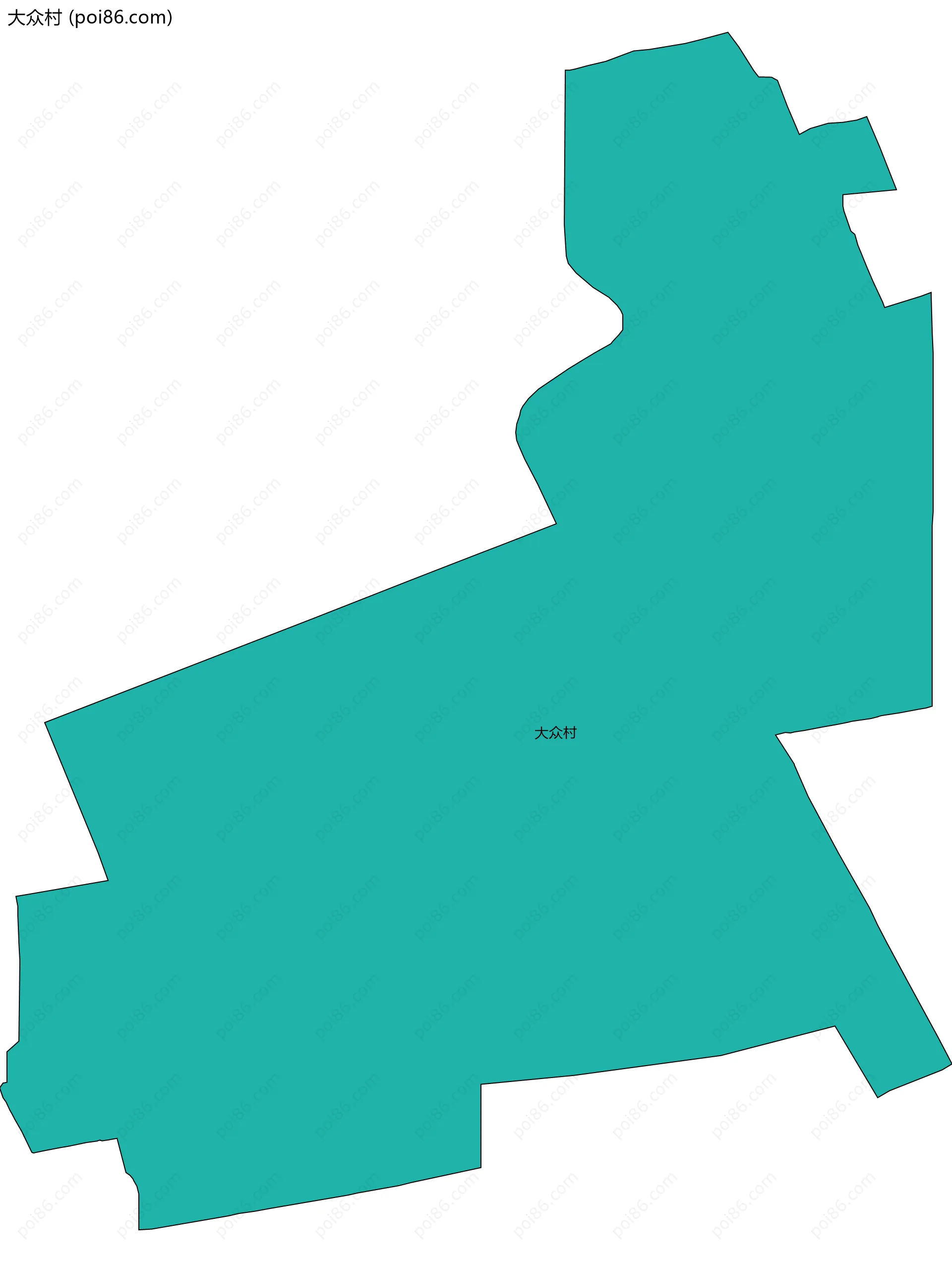 大众村边界地图