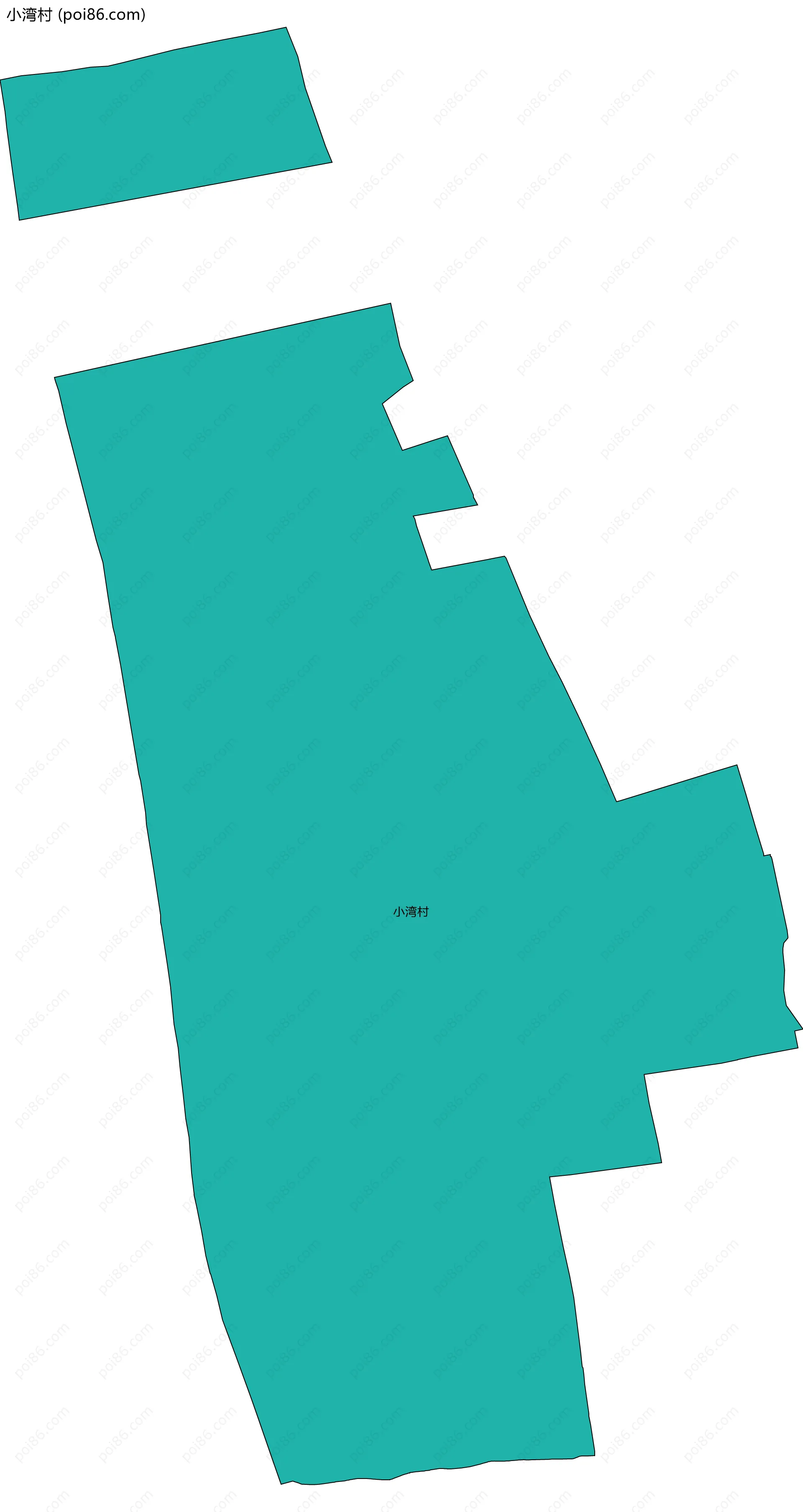 小湾村边界地图