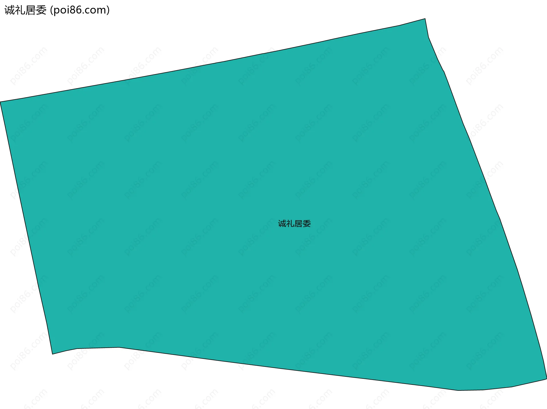 诚礼居委边界地图