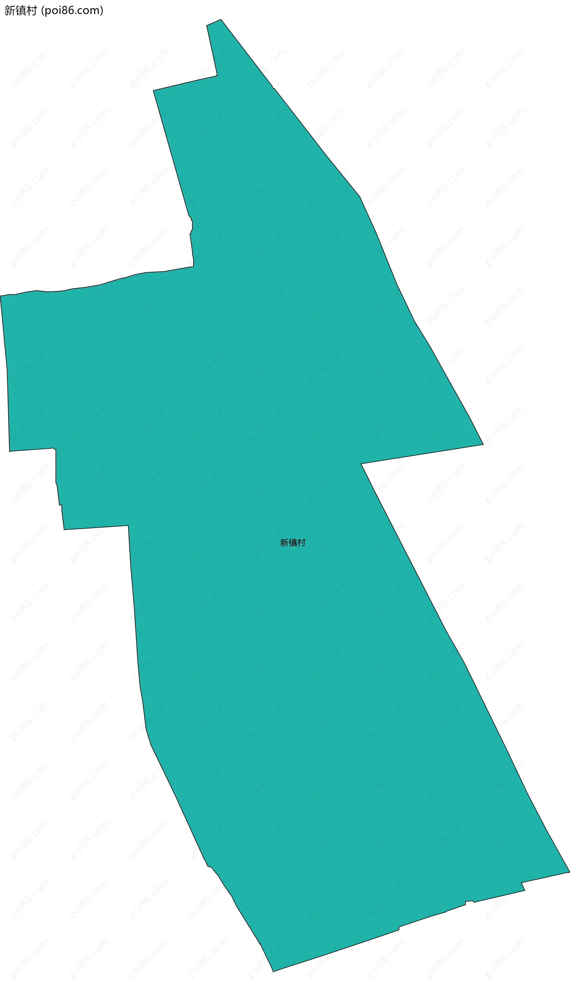 新镇村边界地图