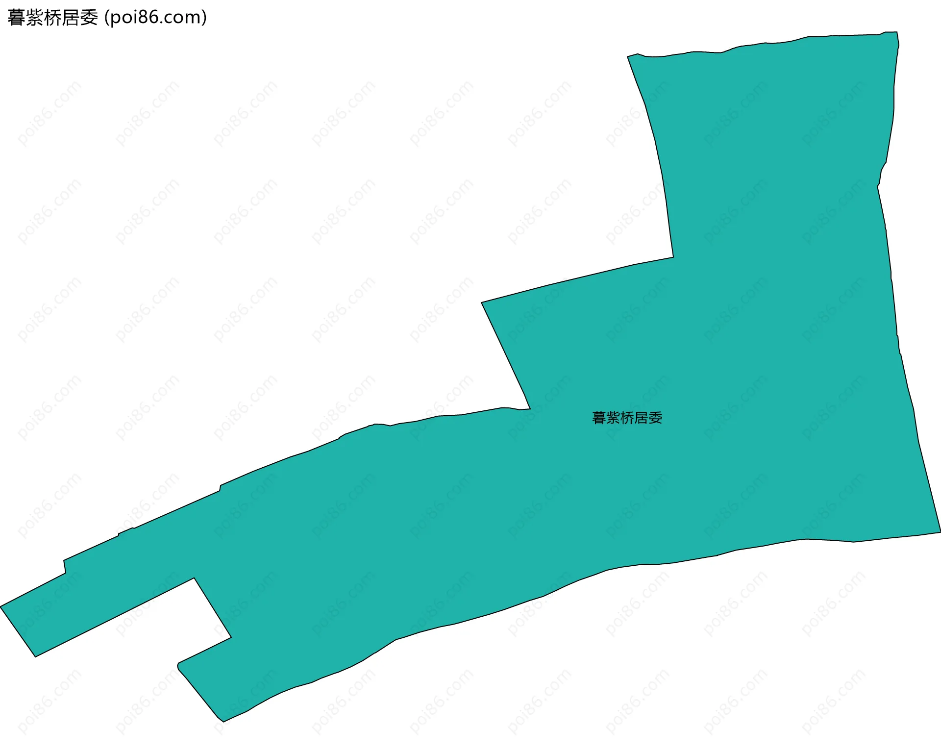 暮紫桥居委边界地图