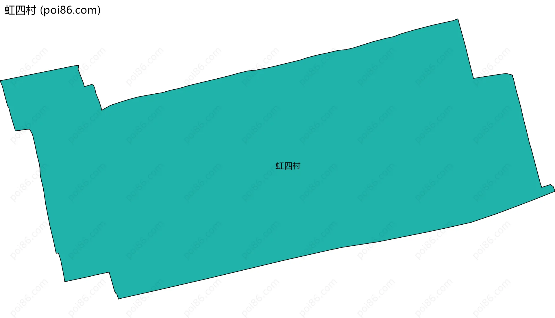 虹四村边界地图
