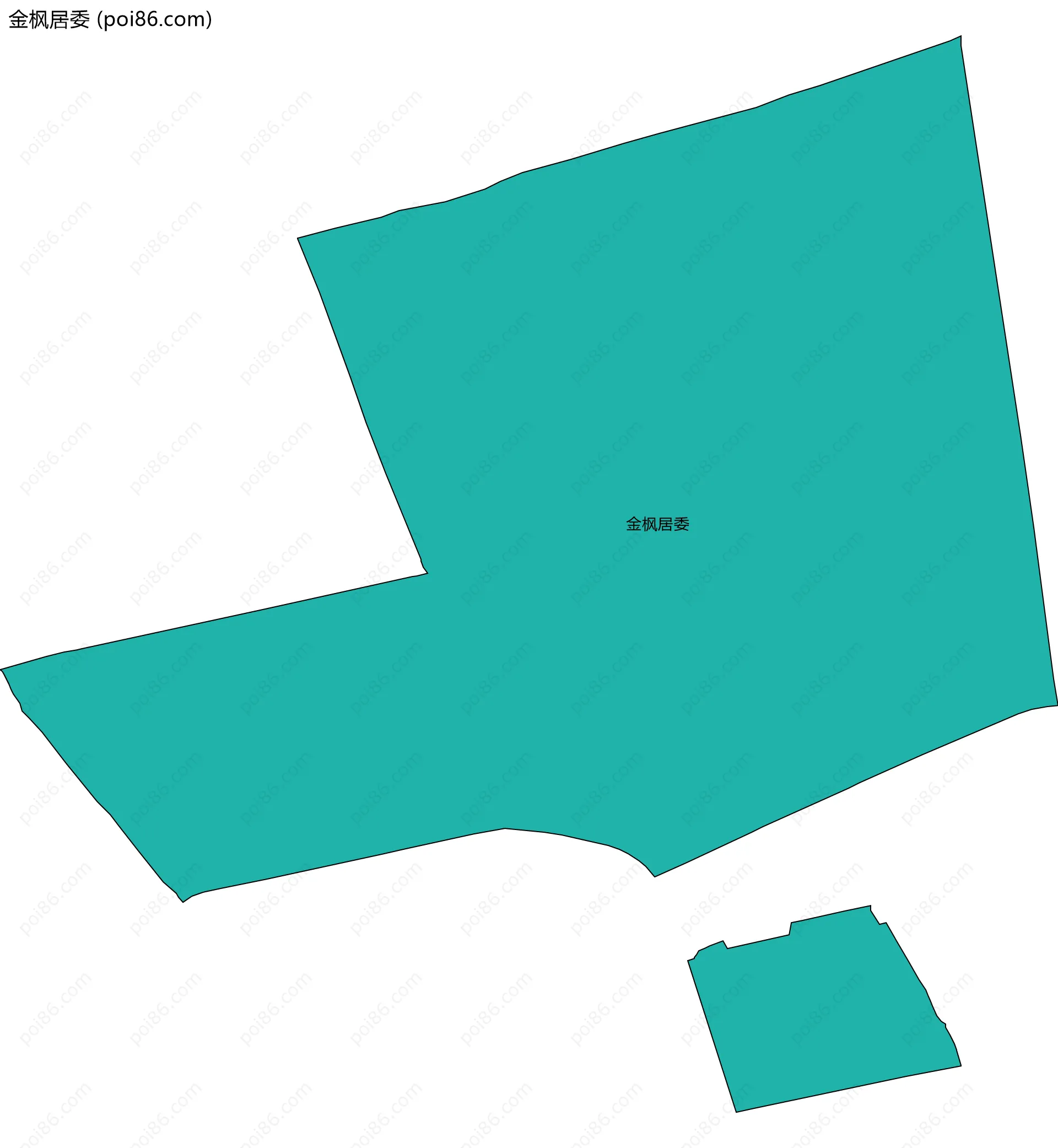 金枫居委边界地图