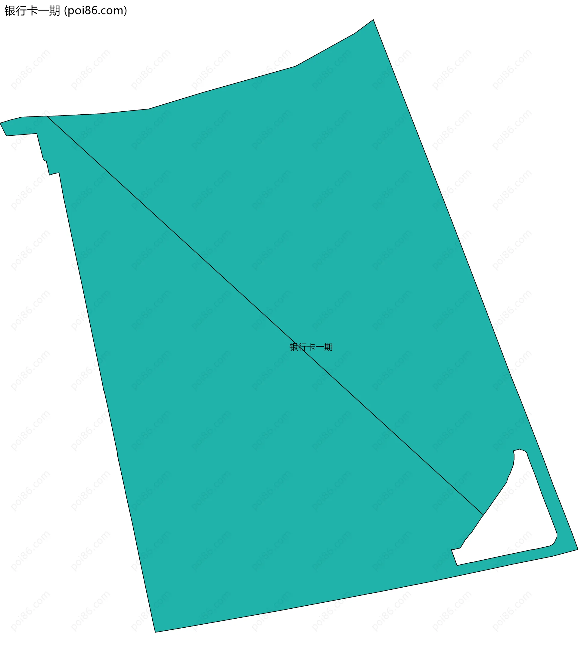 银行卡一期边界地图