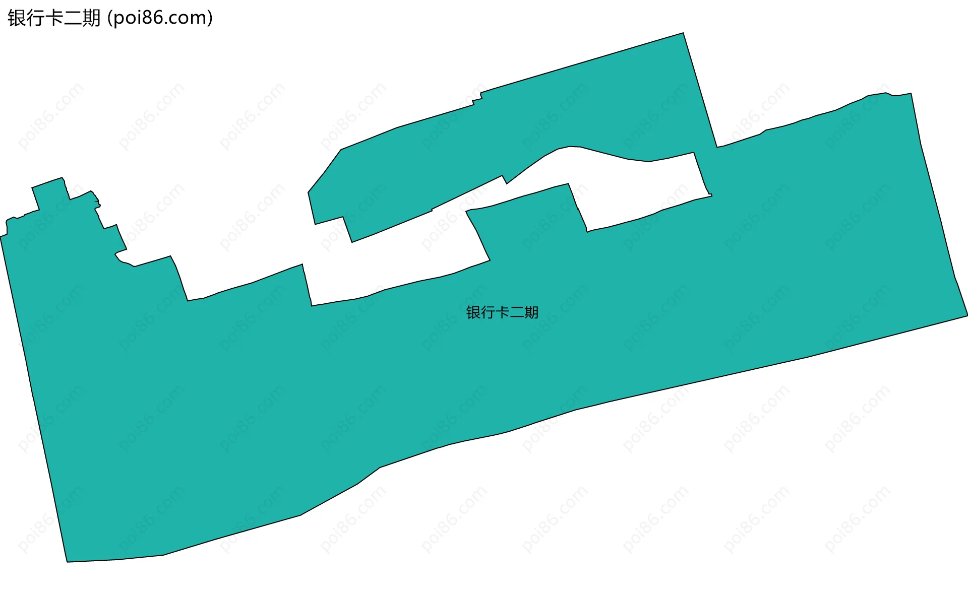 银行卡二期边界地图