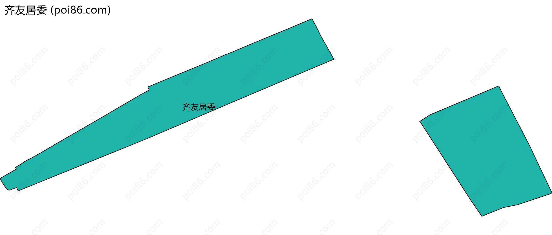 齐友居委边界地图