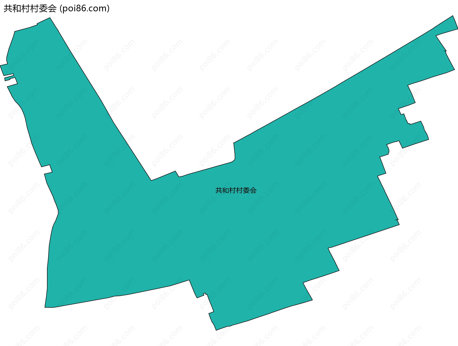 共和村村委会边界地图