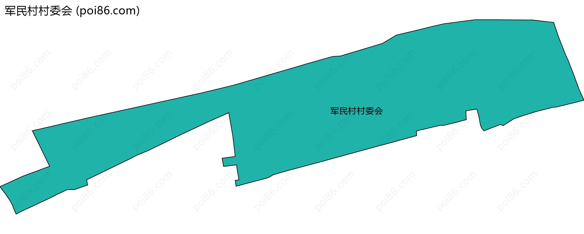 军民村村委会边界地图