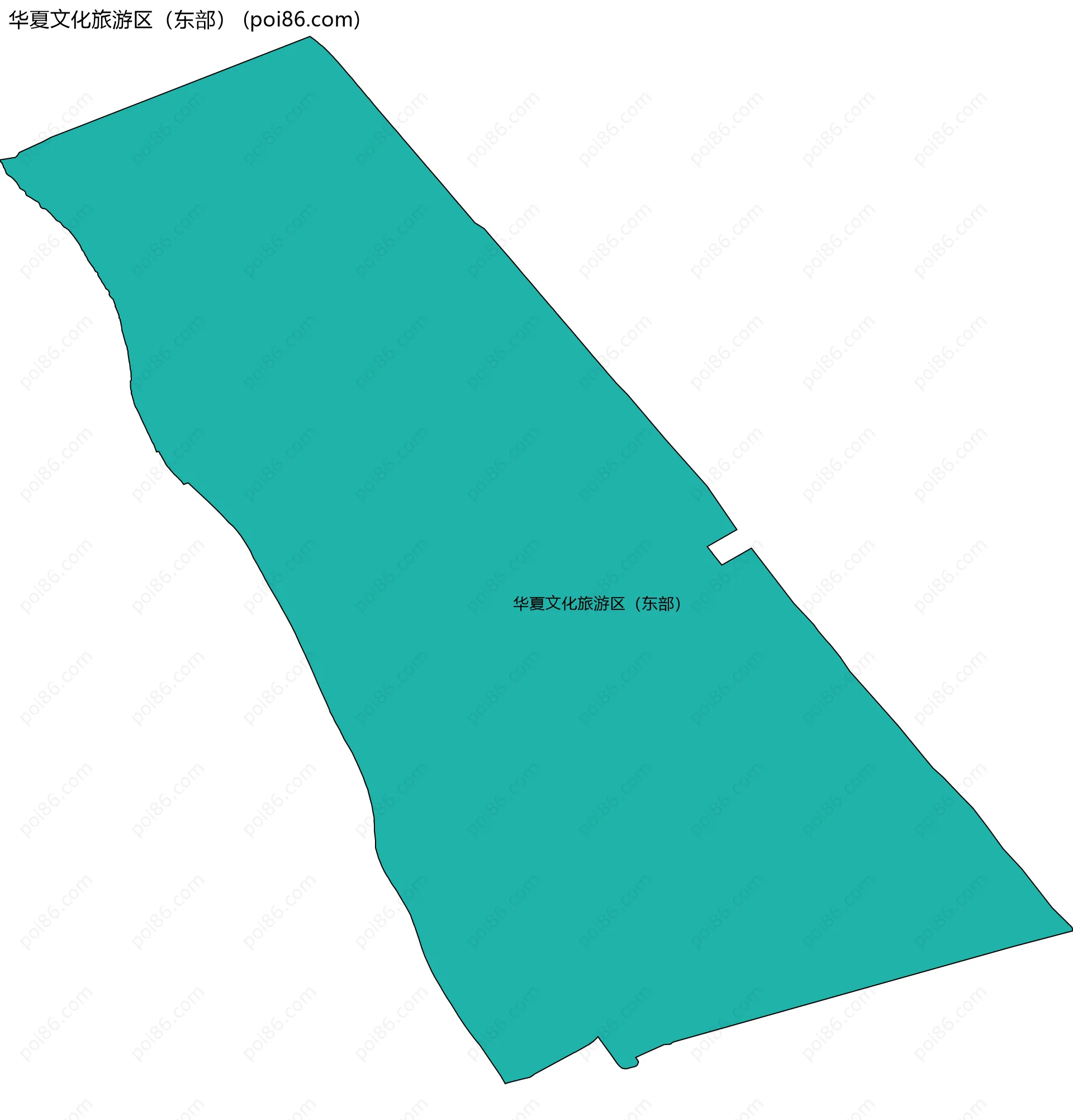 华夏文化旅游区（东部）边界地图