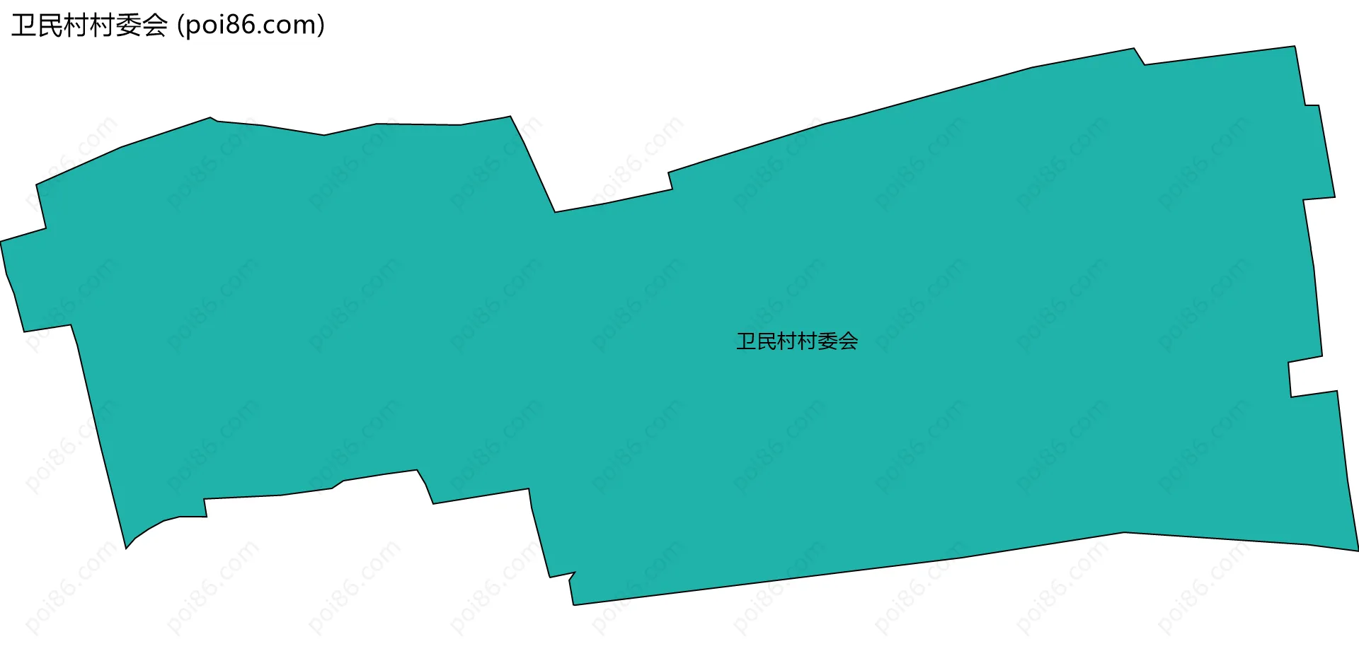 卫民村村委会边界地图