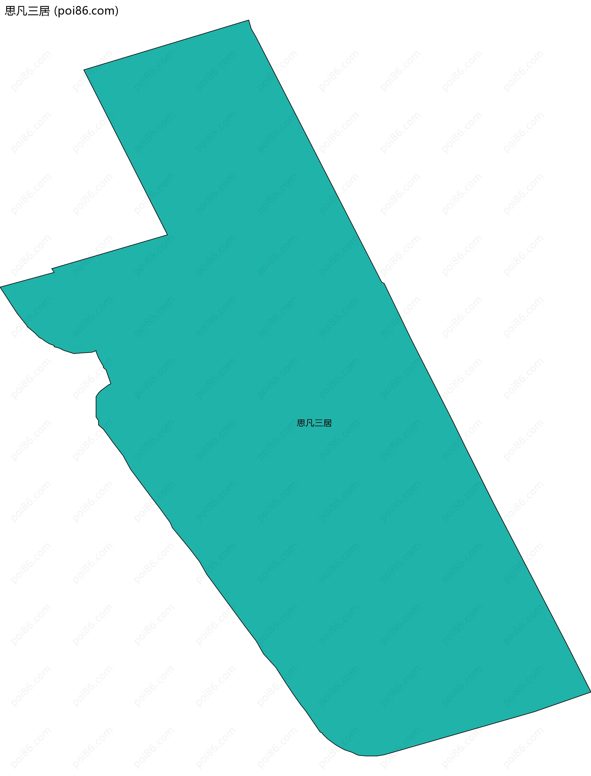 思凡三居边界地图