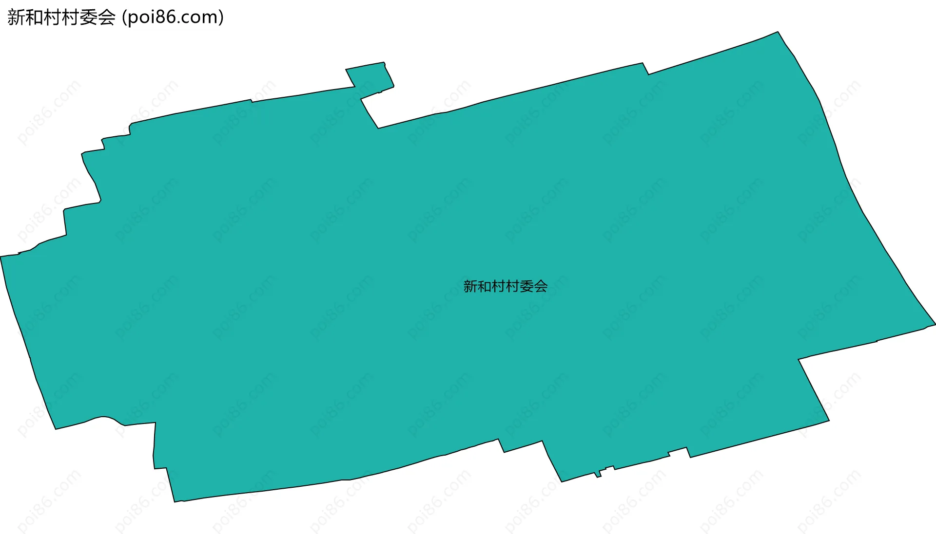 新和村村委会边界地图