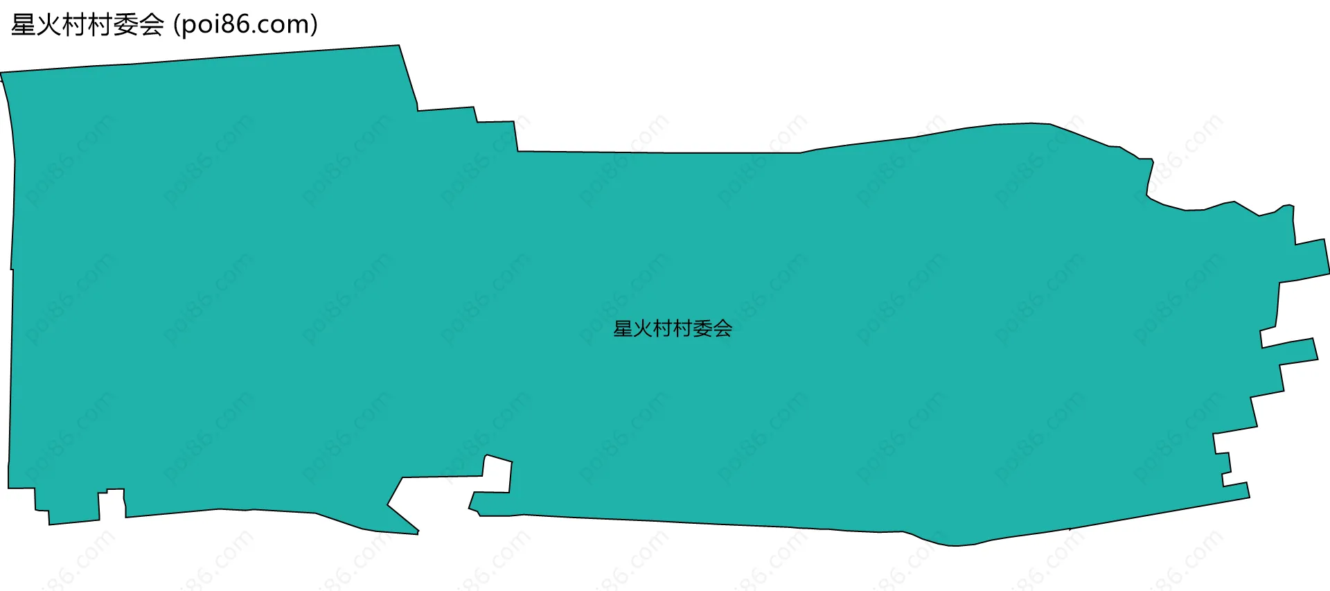 星火村村委会边界地图