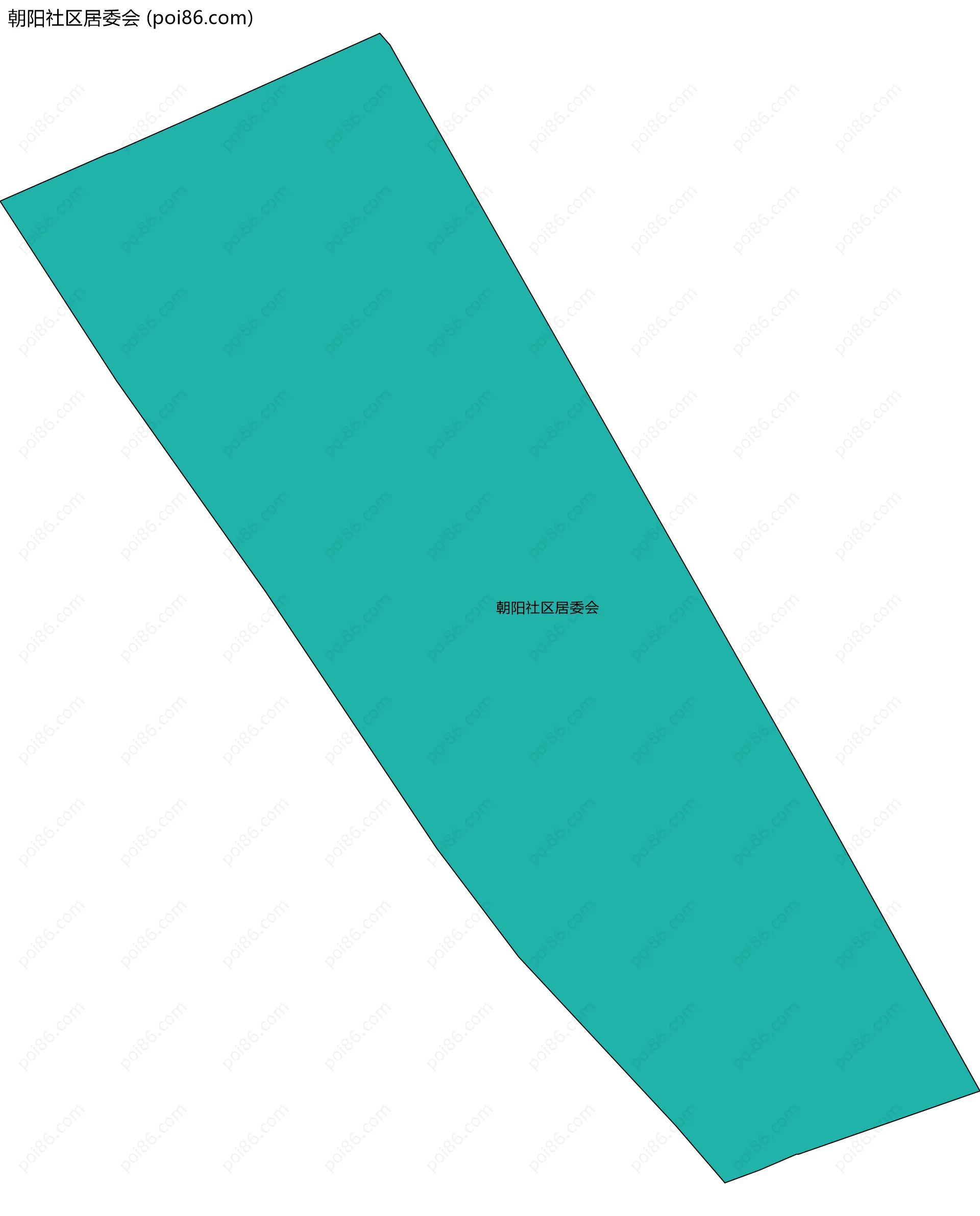 朝阳社区居委会边界地图