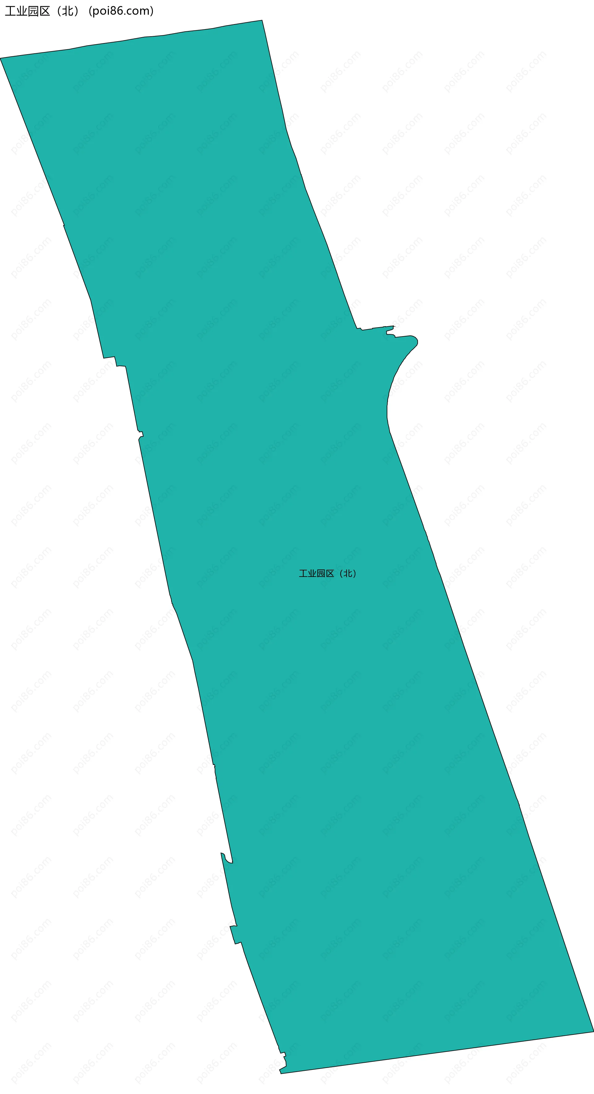 工业园区（北）边界地图