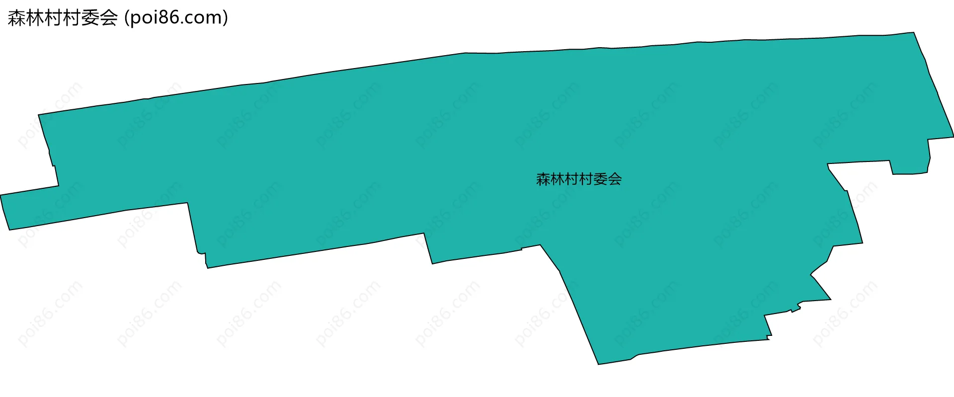 森林村村委会边界地图