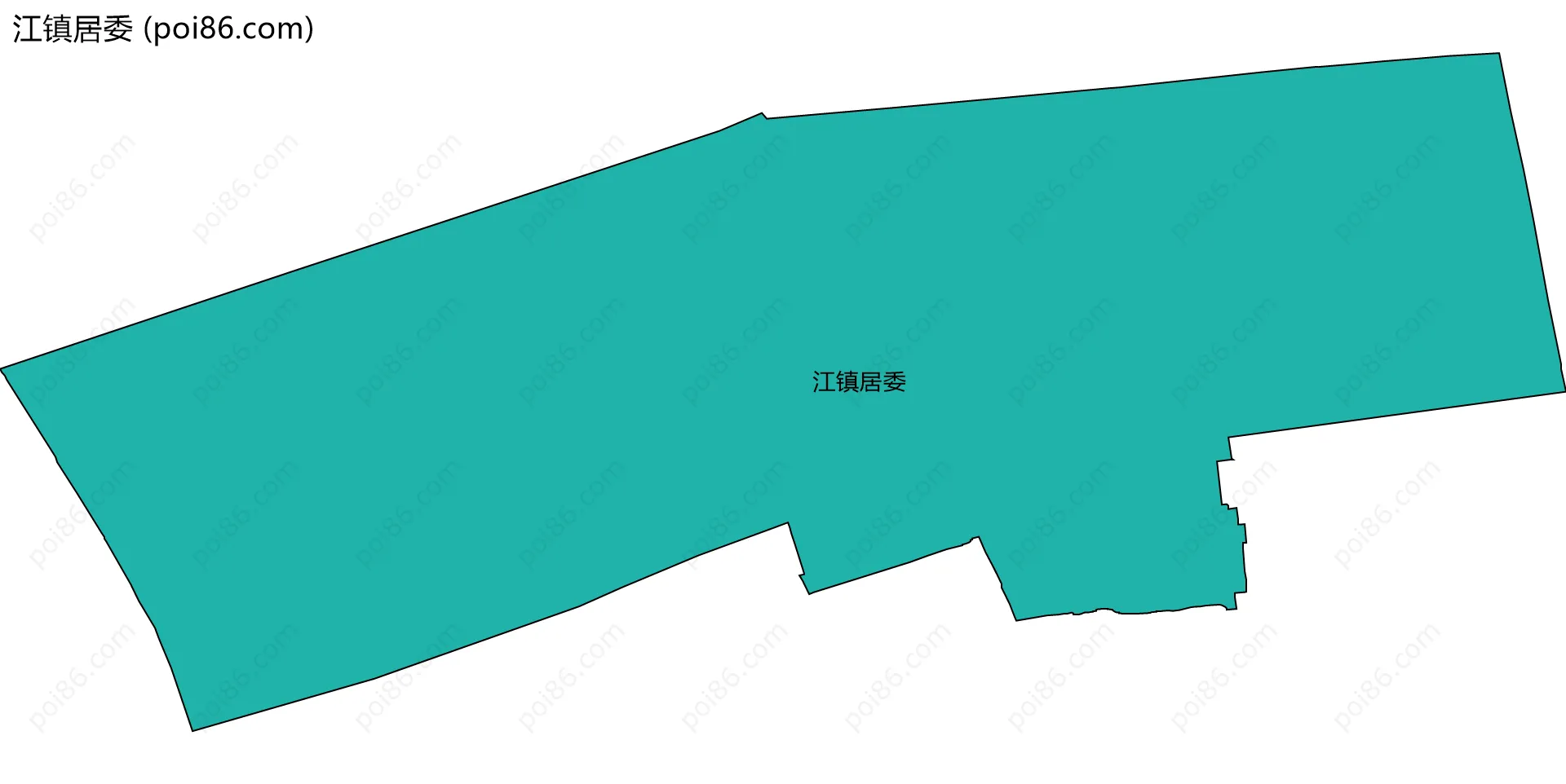 江镇居委边界地图