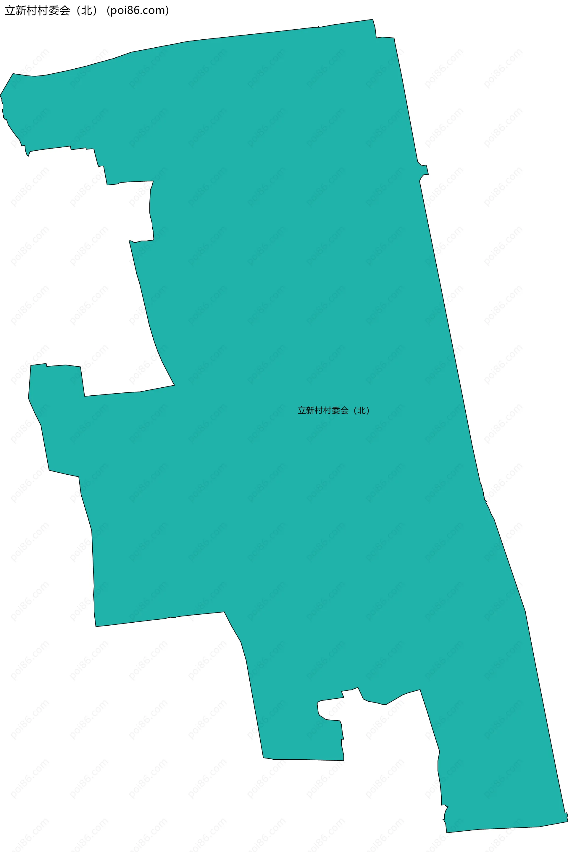 立新村村委会（北）边界地图