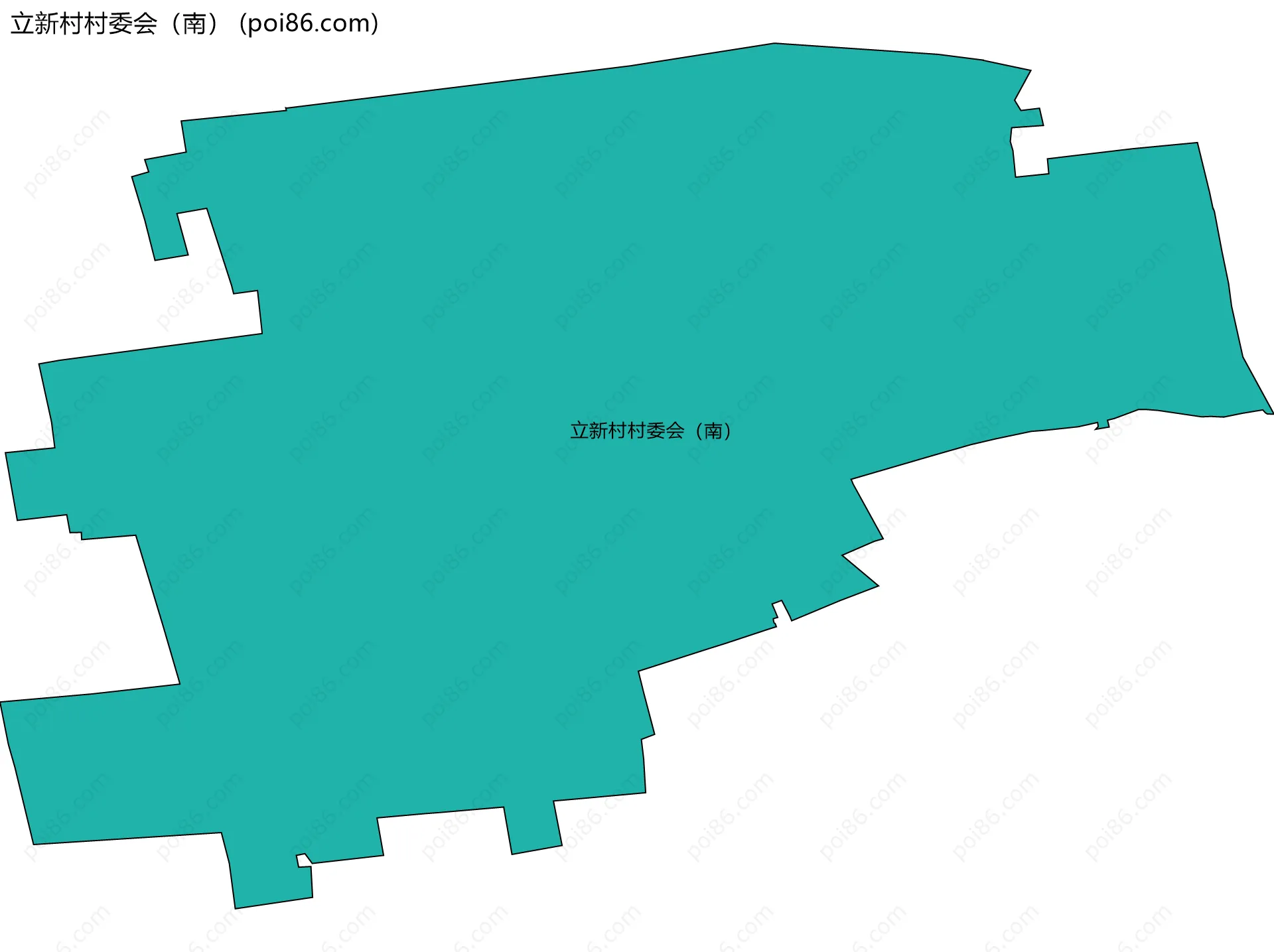立新村村委会（南）边界地图
