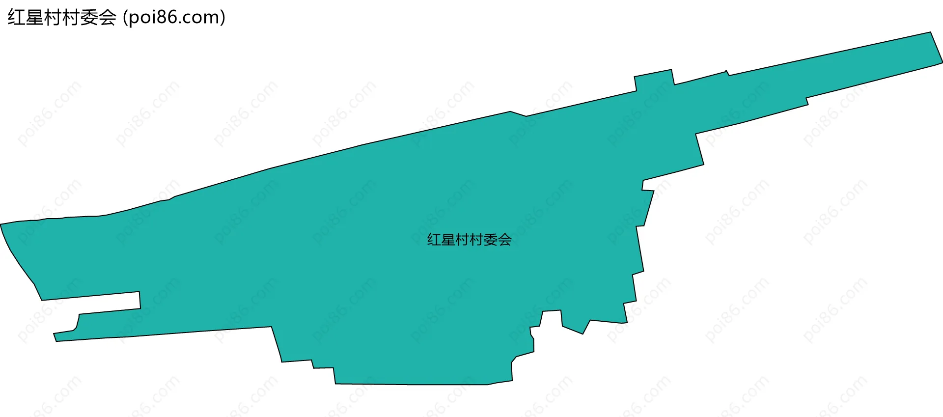 红星村村委会边界地图