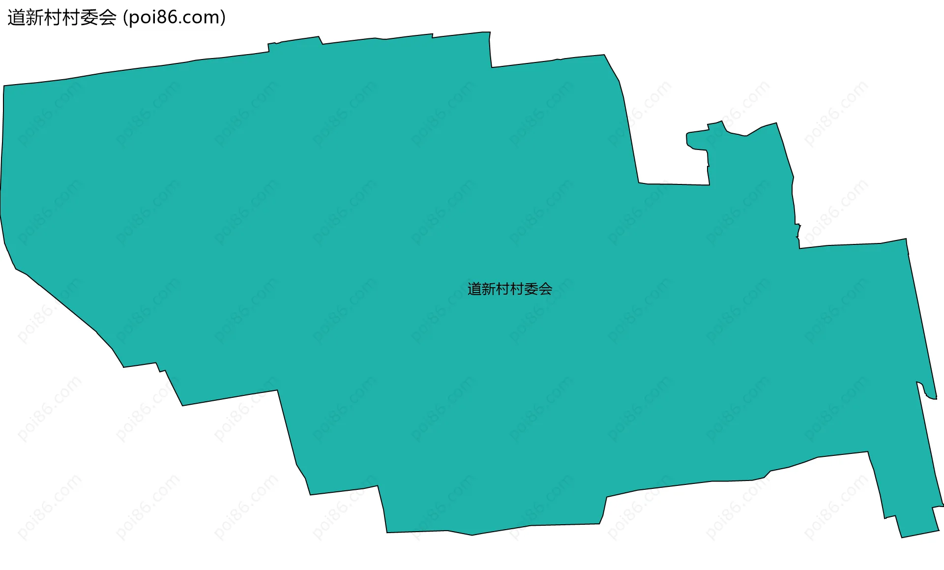 道新村村委会边界地图