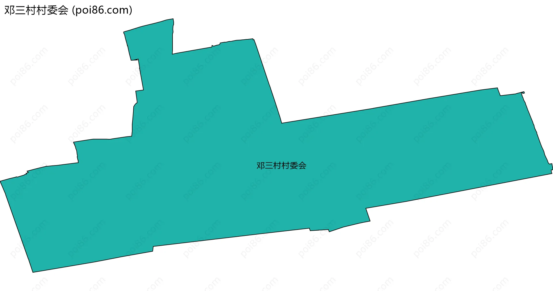 邓三村村委会边界地图