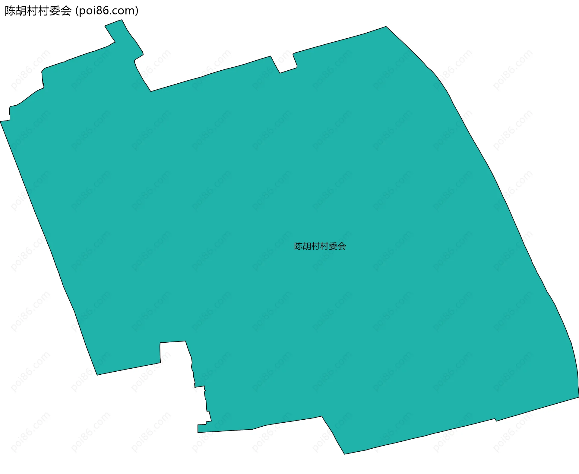 陈胡村村委会边界地图