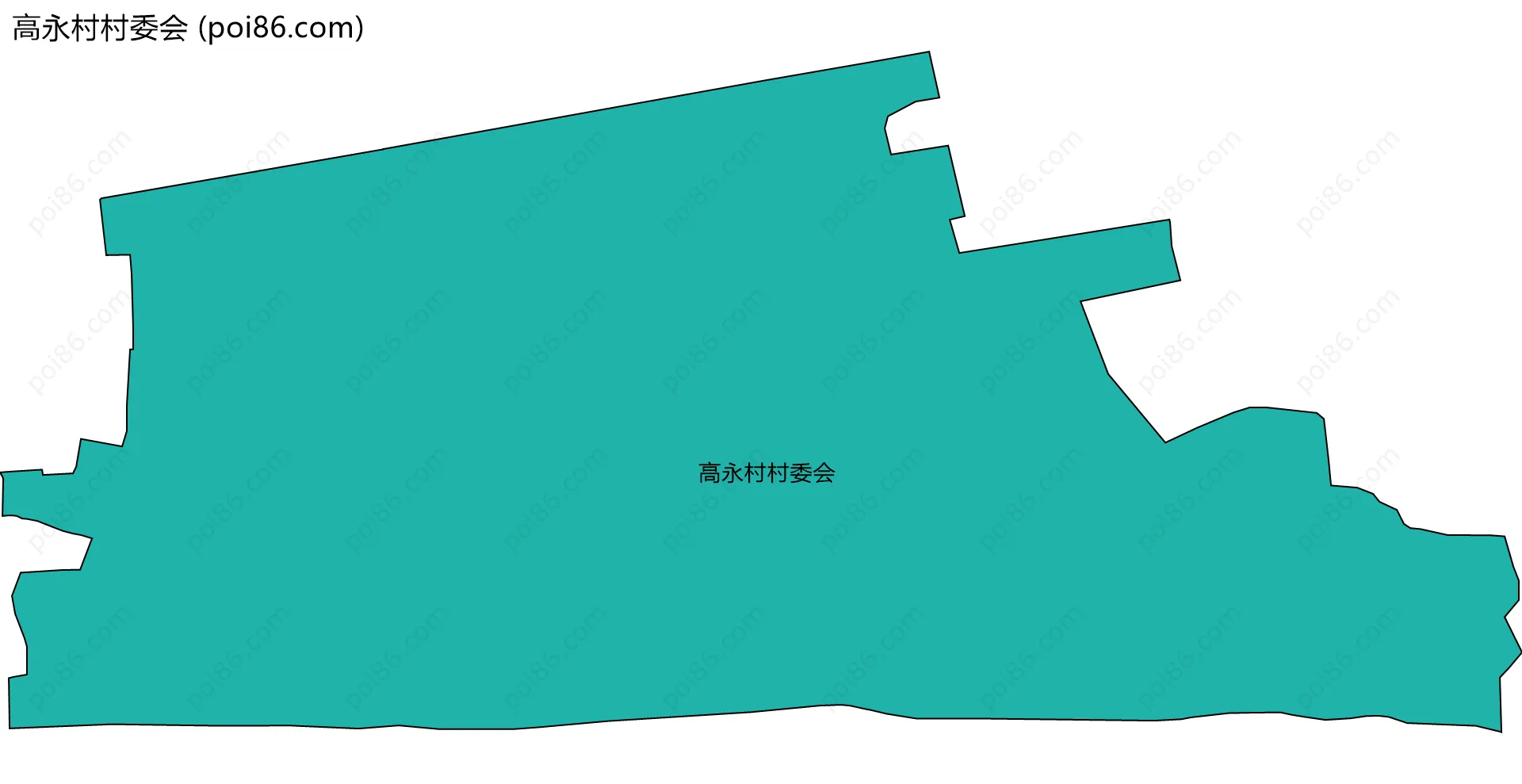 高永村村委会边界地图
