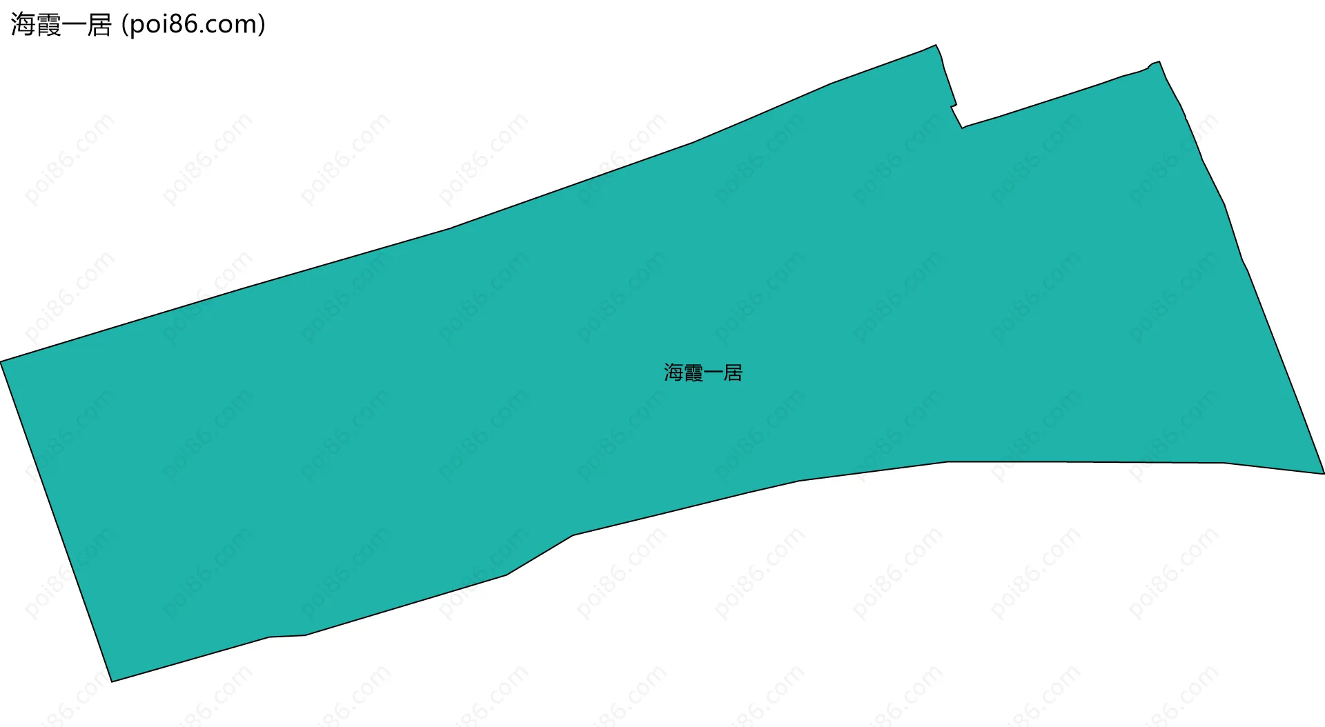 海霞一居边界地图